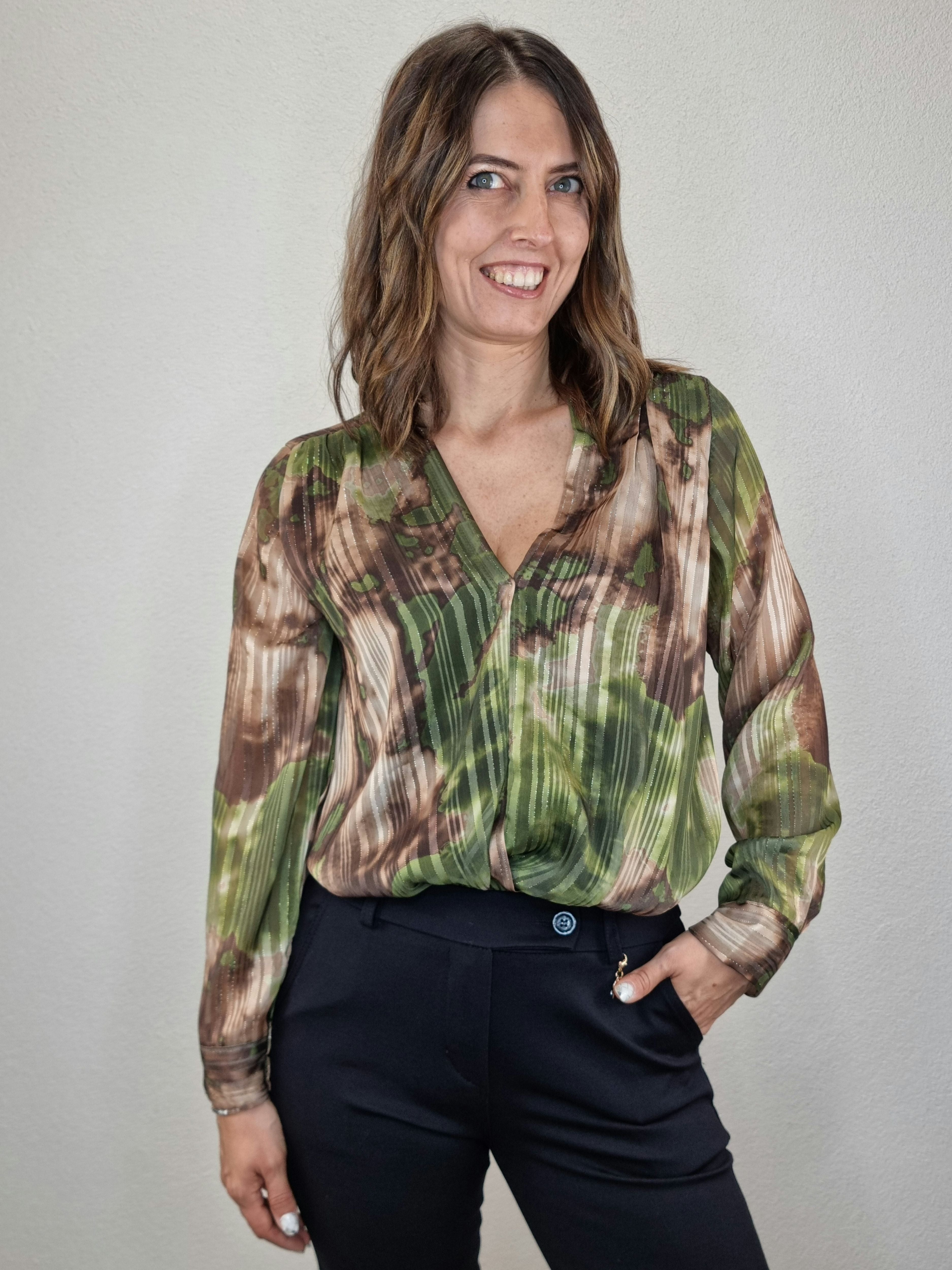 CAMICIA TIE DYE VERDE