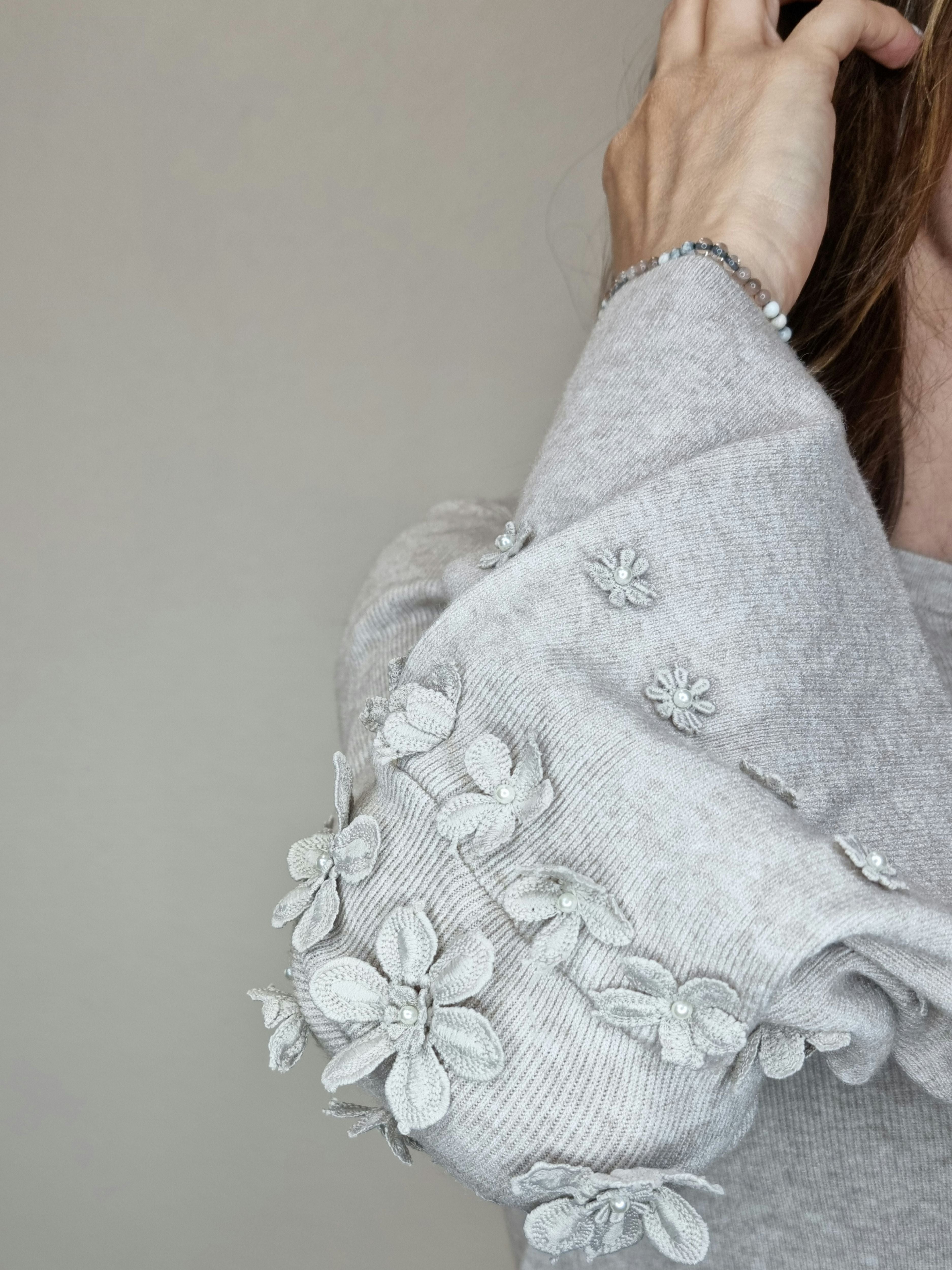 PULL FIORE BEIGE