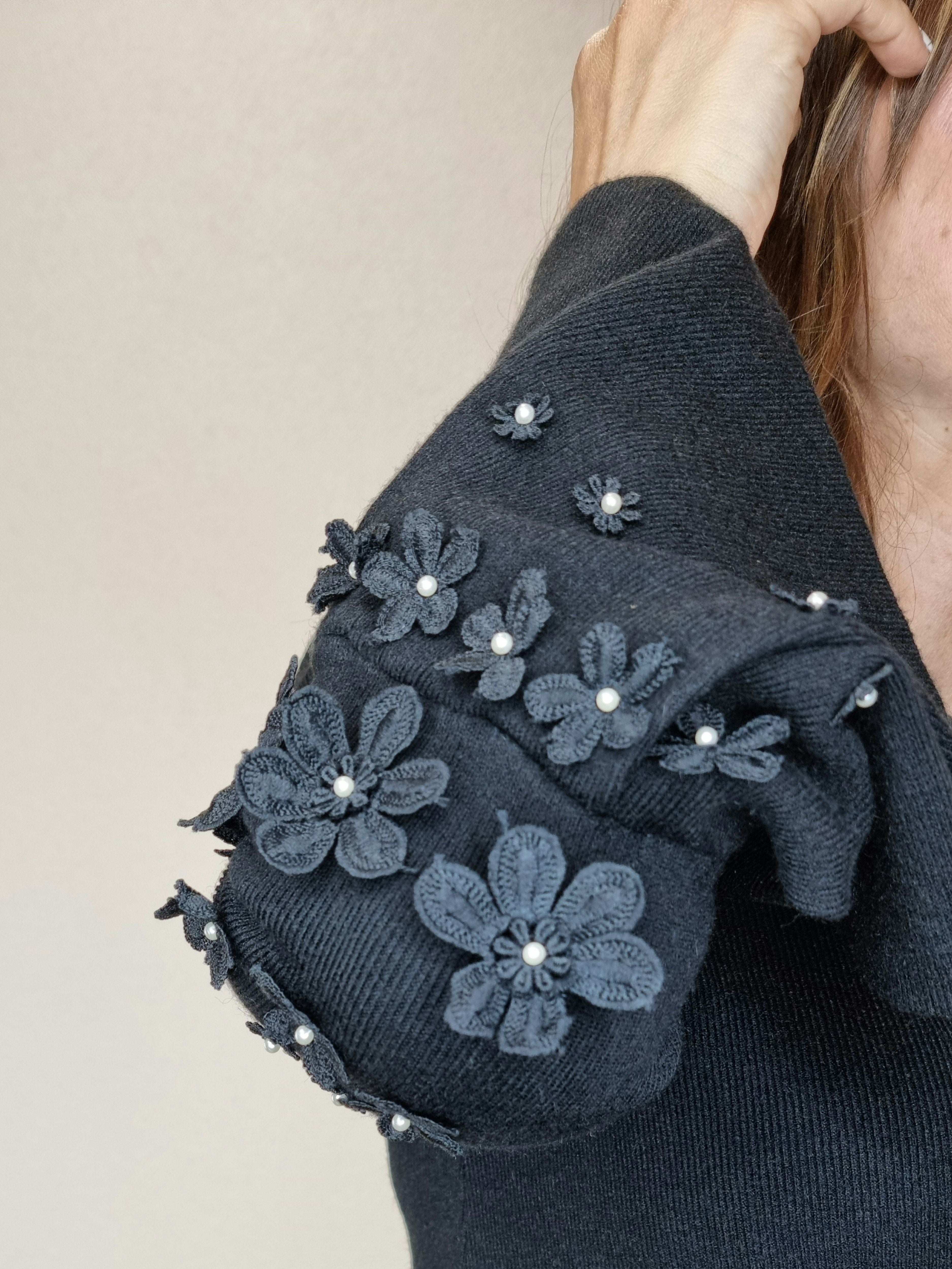 PULL FIORE NERO