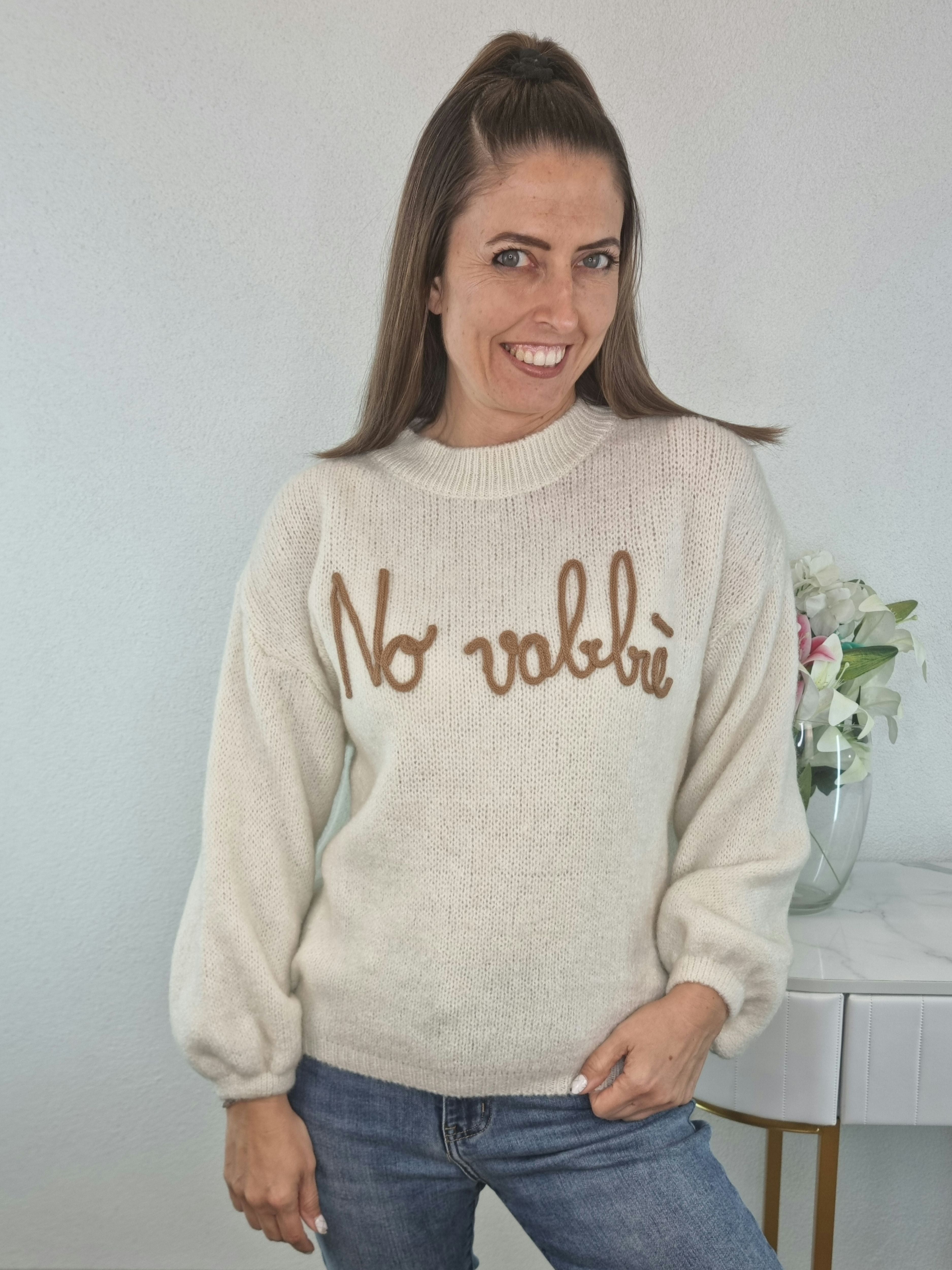 PULL NO VABBE' BEIGE