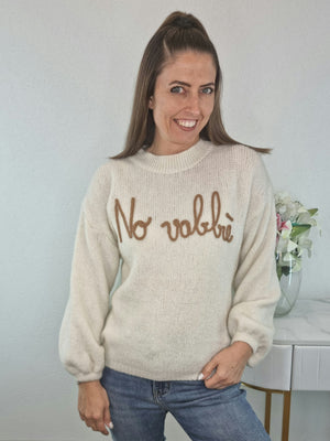 PULL NO VABBE' BEIGE