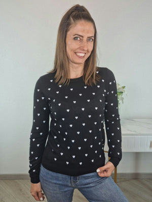 PULL CUORI NERO
