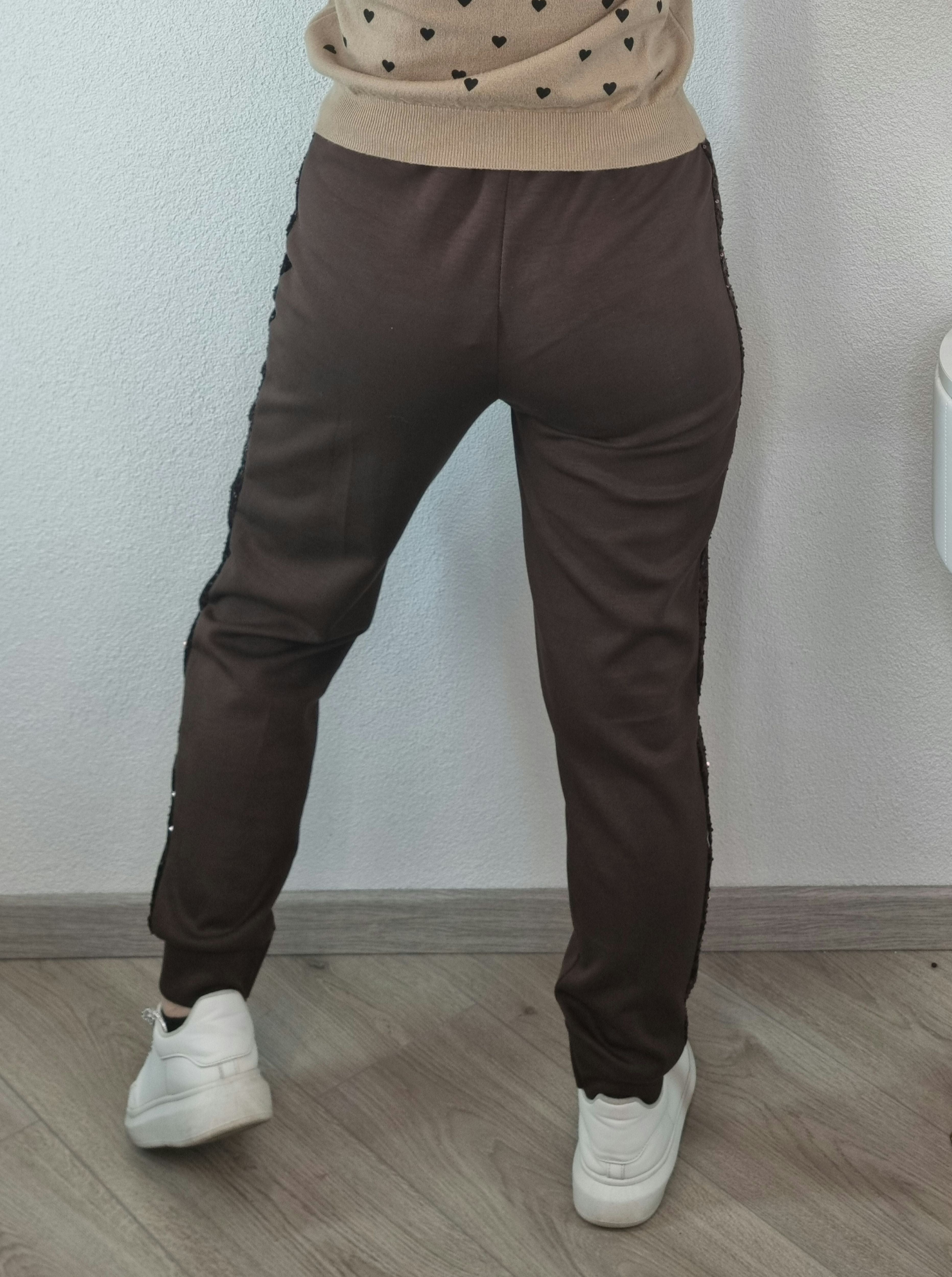 PANTALONE PAILETTES MORO