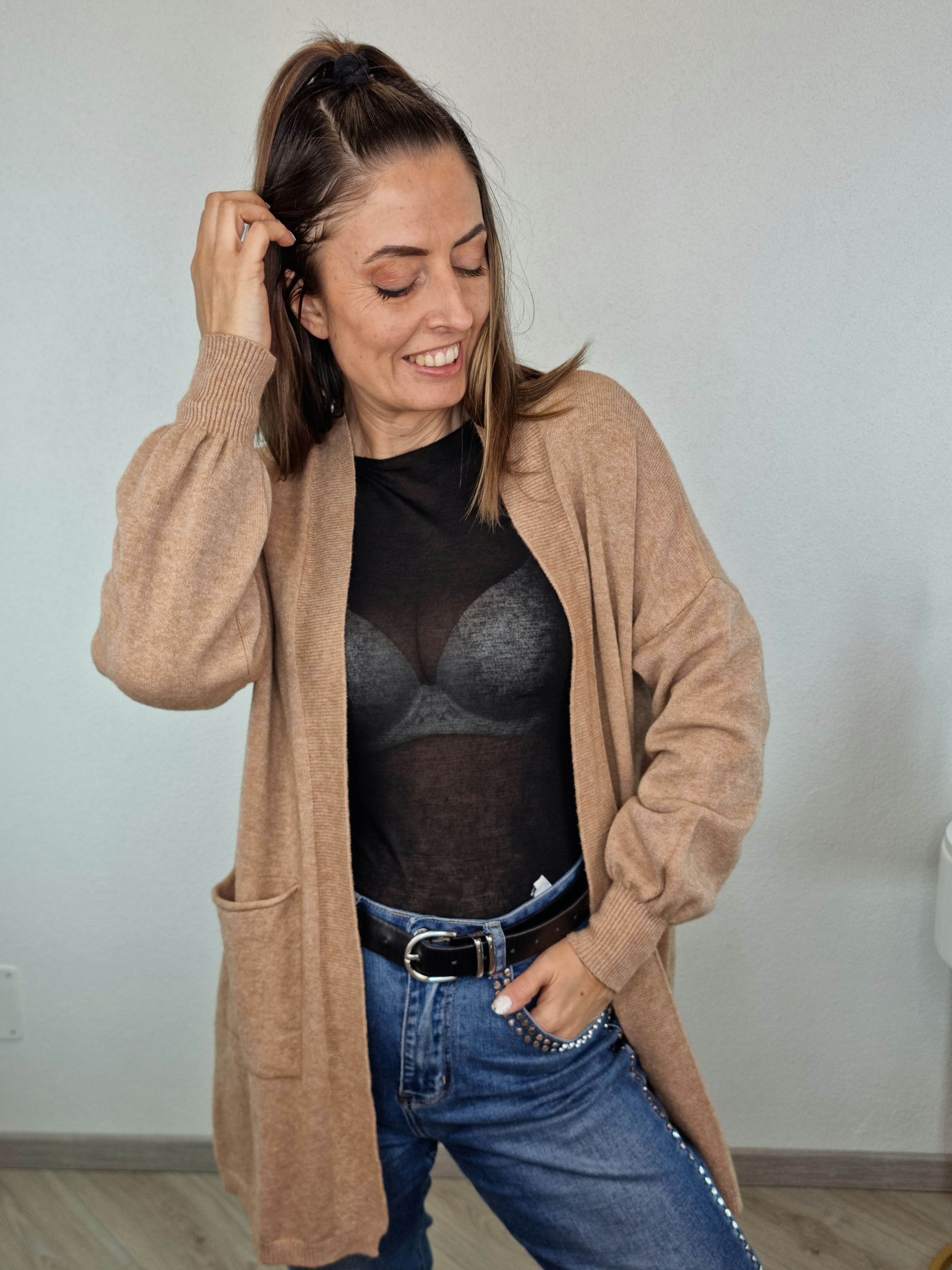 CARDIGAN OLYMPIA CAMMELLO