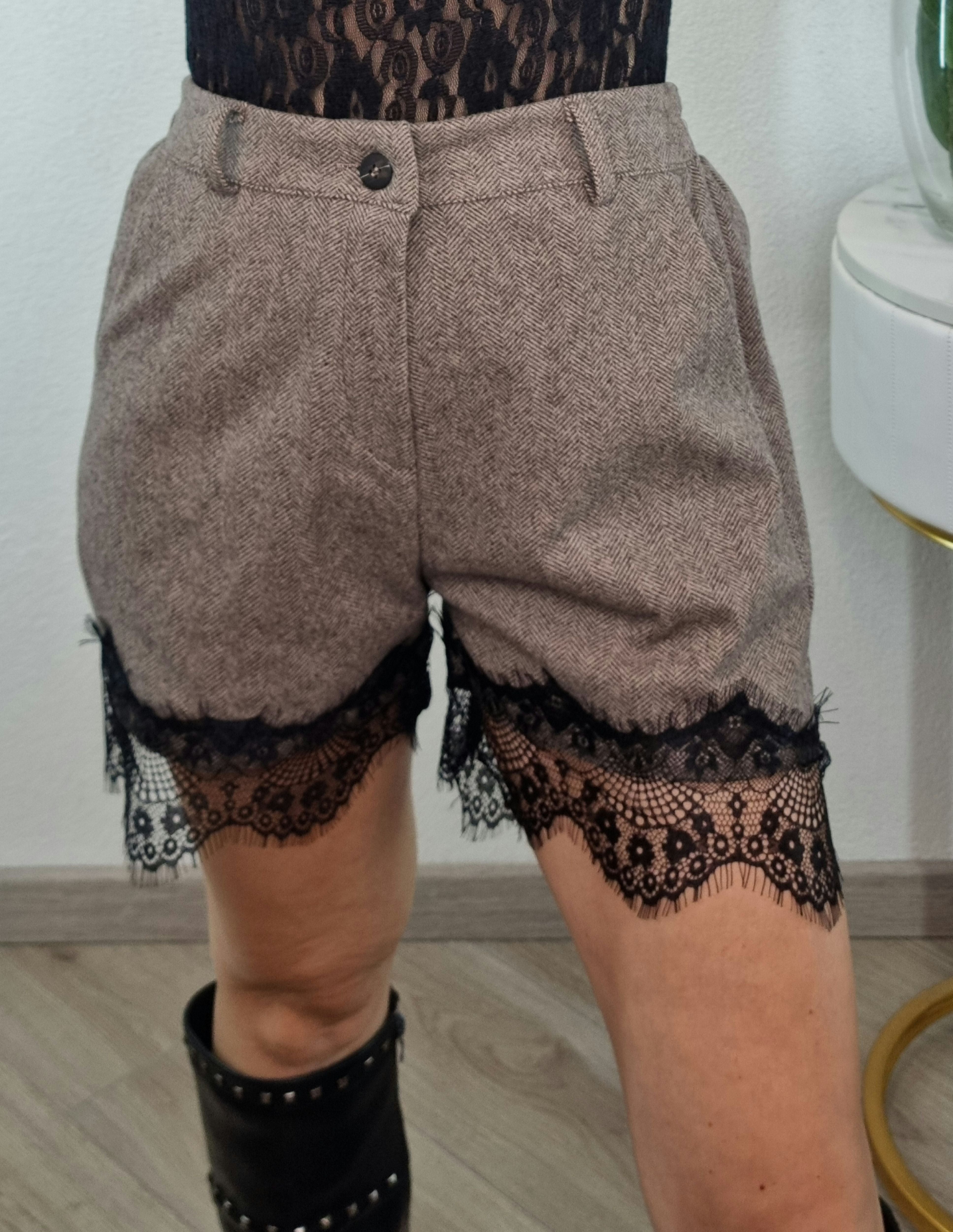 SHORT PANNO TAUPE