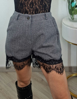 SHORT PANNO GRIGIO