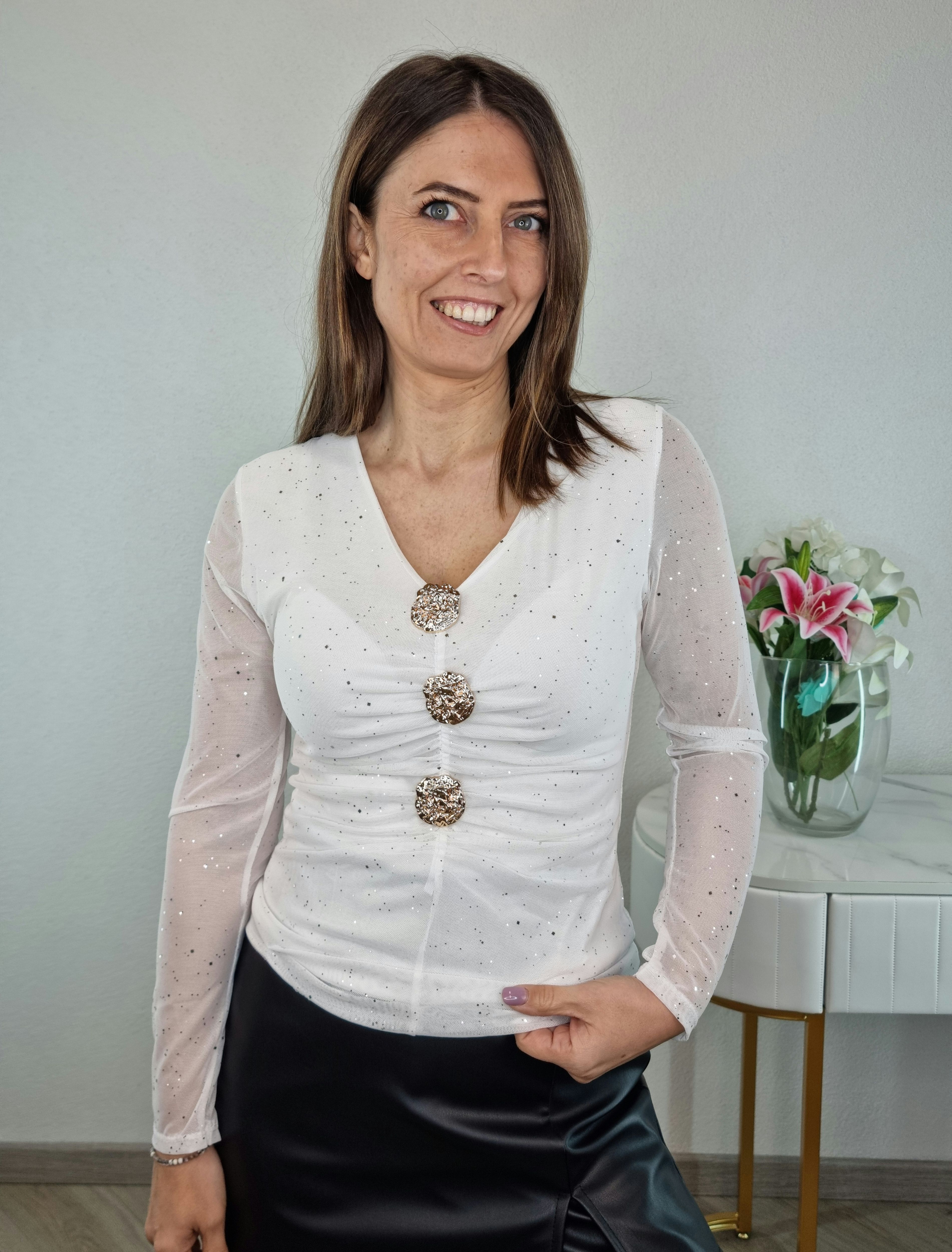 BLUSA GIOIELLO BIANCA