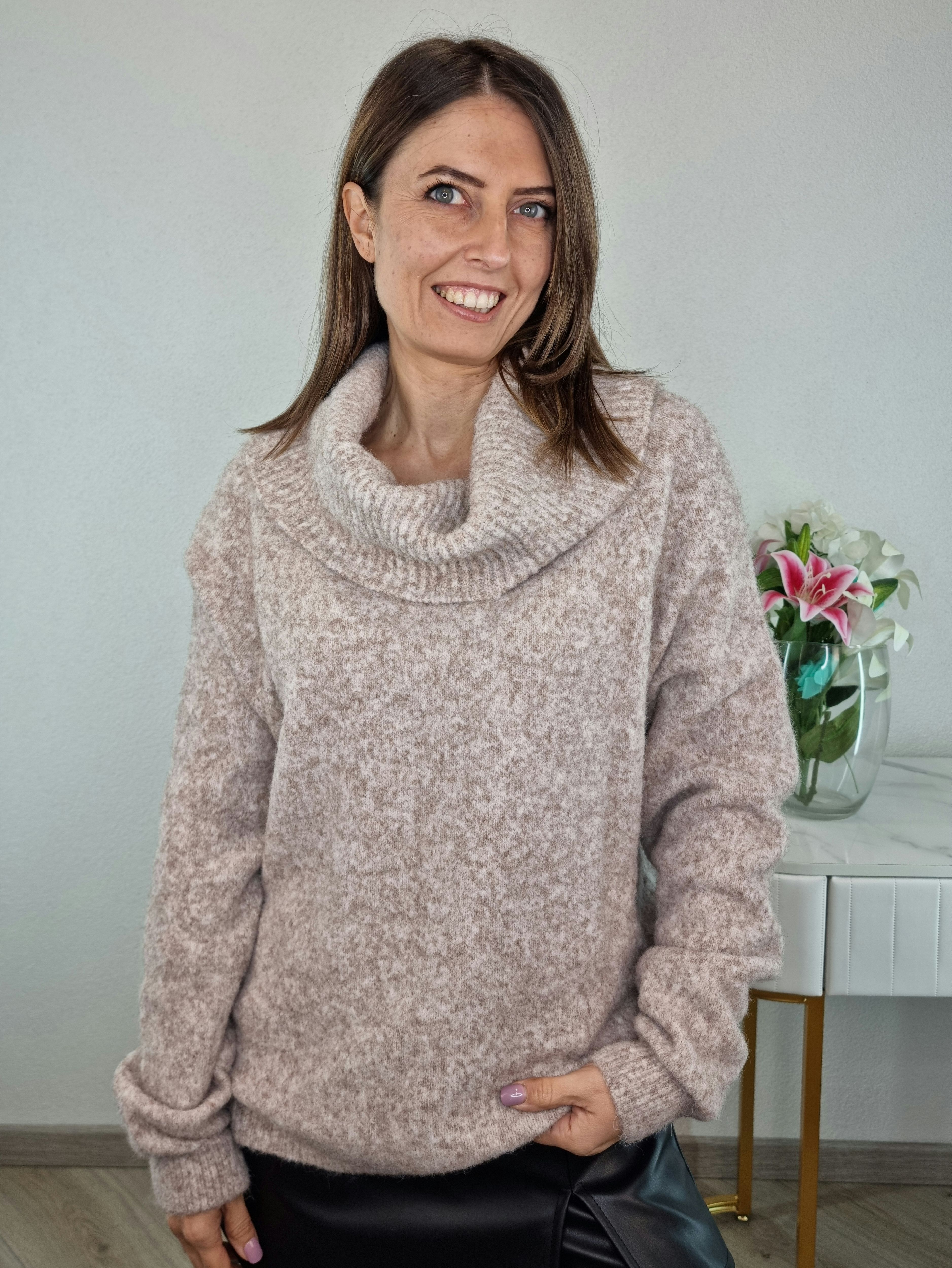 PULL ANELLO BEIGE