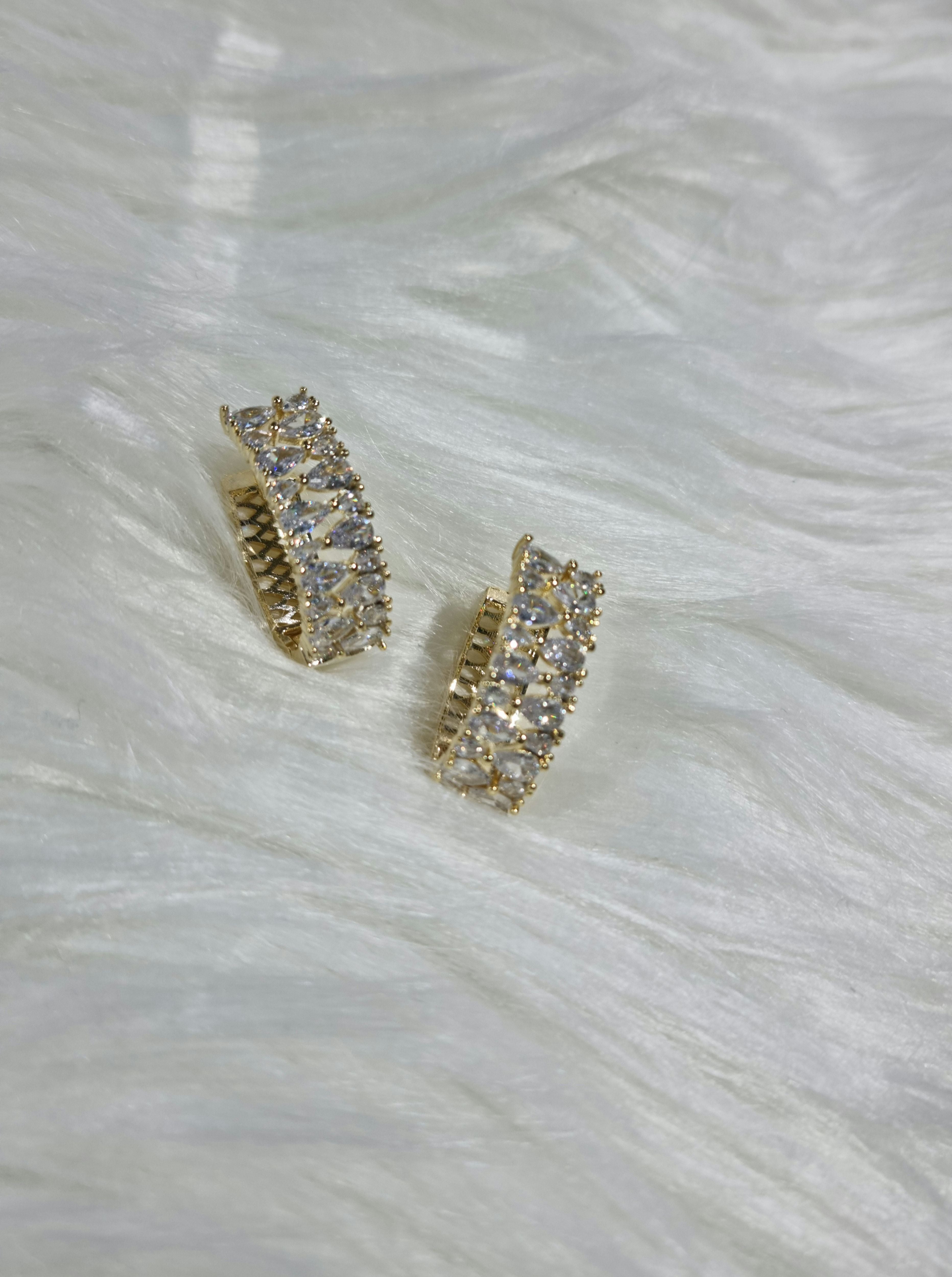 ORECCHINO STRASS ARGENTO