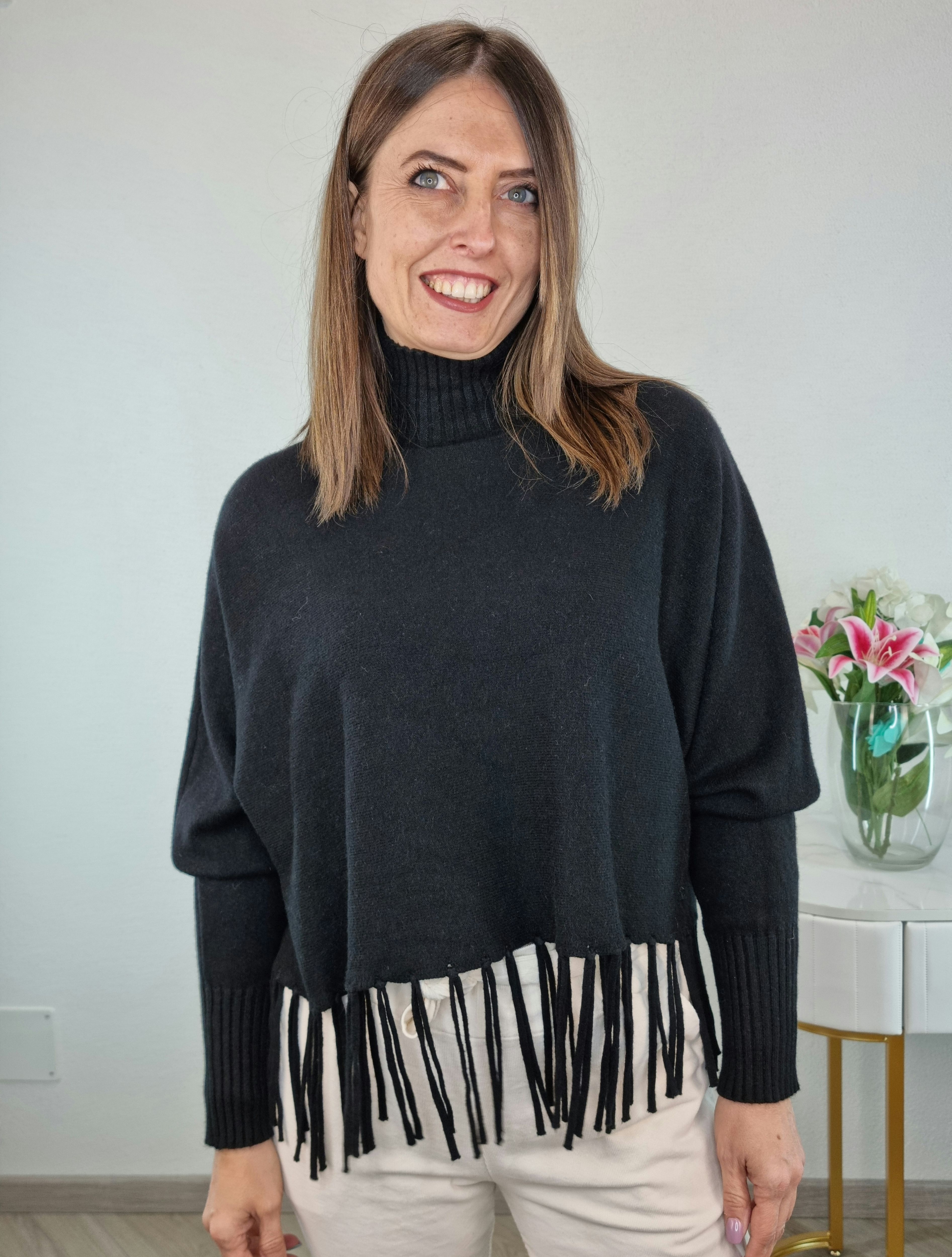 PULL FRANGE NERO