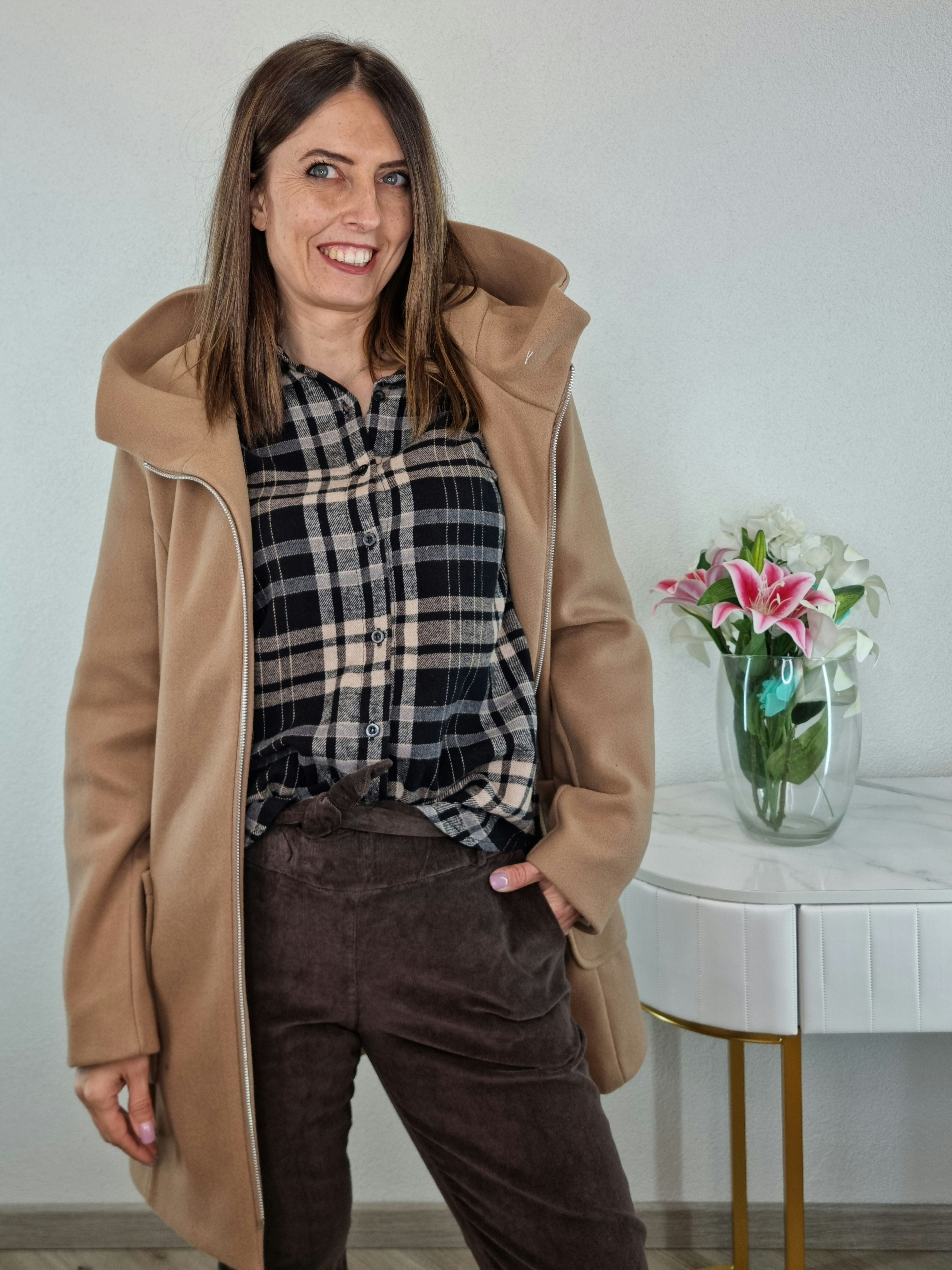 CAPPOTTO ZIP CAMMELLO