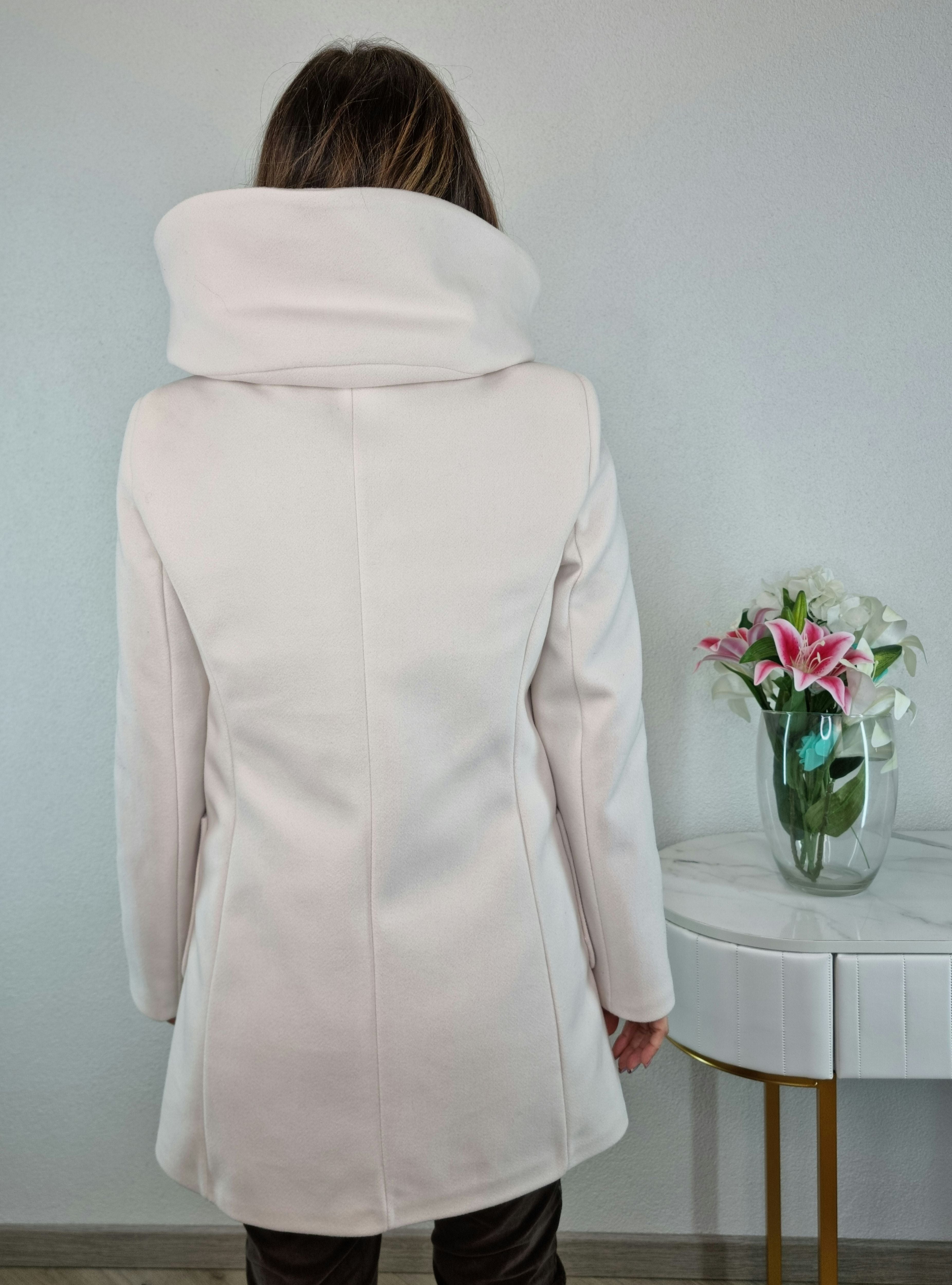 CAPPOTTO ZIP BIANCO