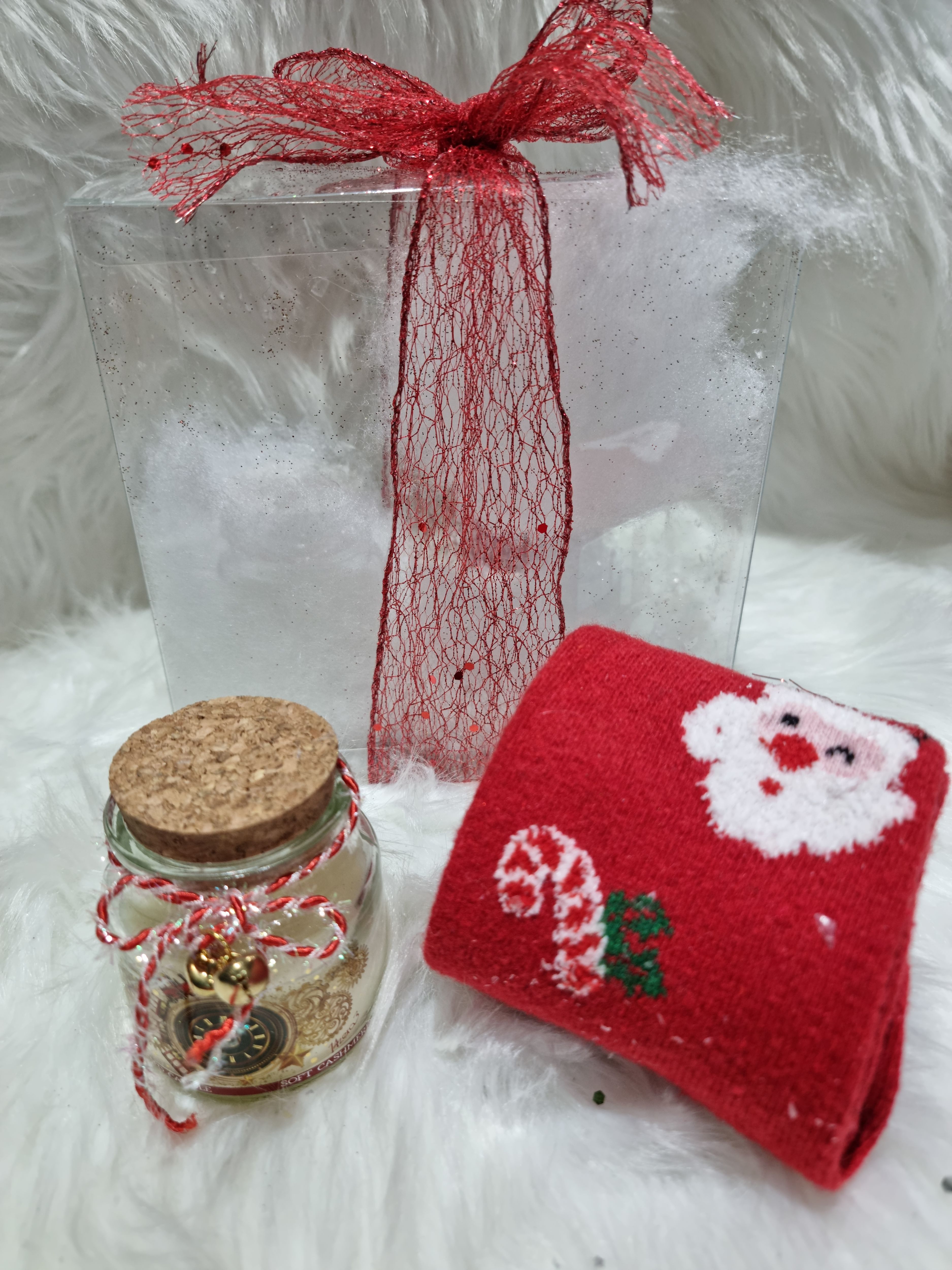 CONFEZIONE CALZINO LANA BABBO E CANDELA