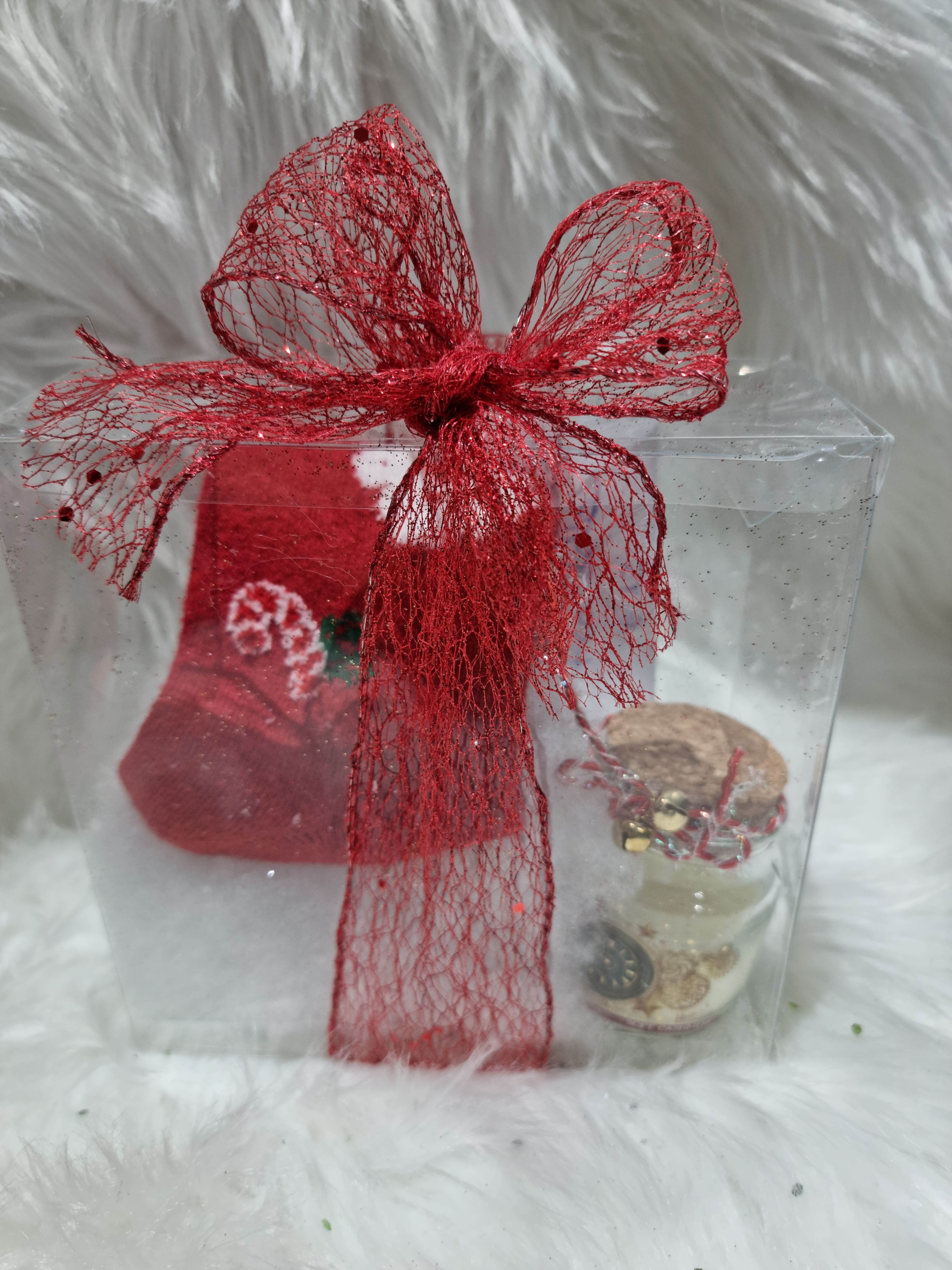 CONFEZIONE CALZINO LANA BABBO E CANDELA