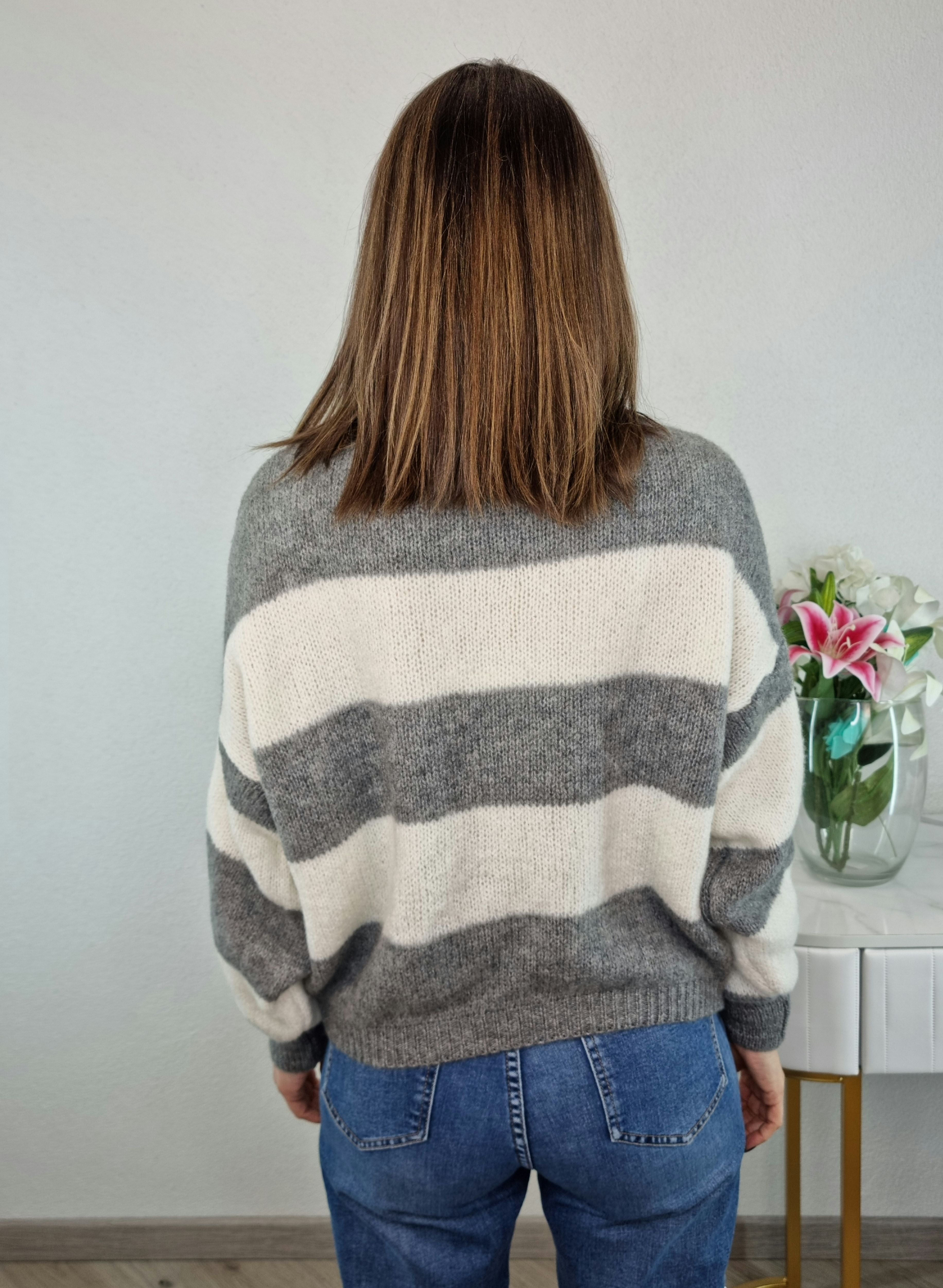PULL NON PARLATEMI GRIGIO