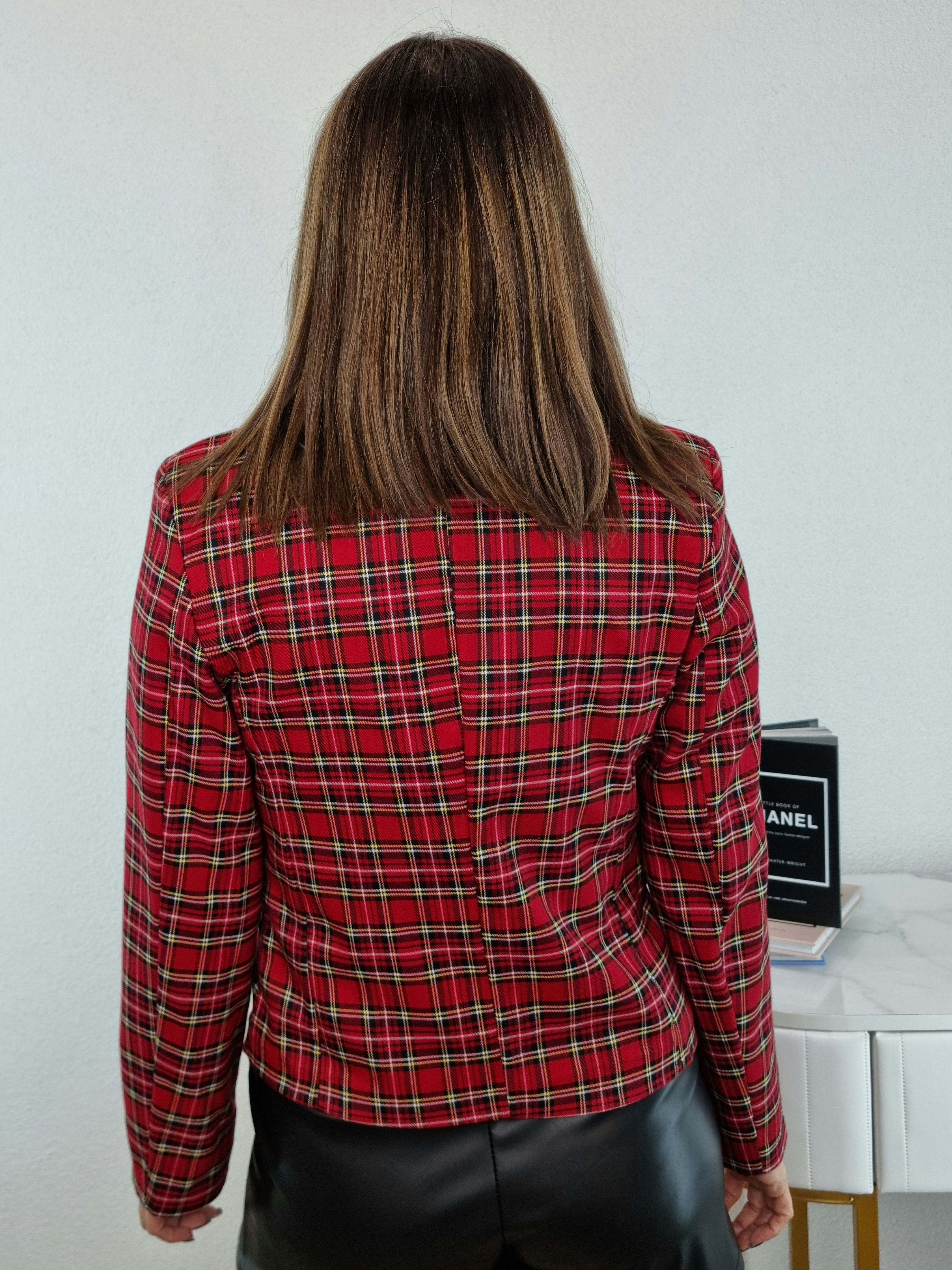 BLAZER TARTAN ROSSO