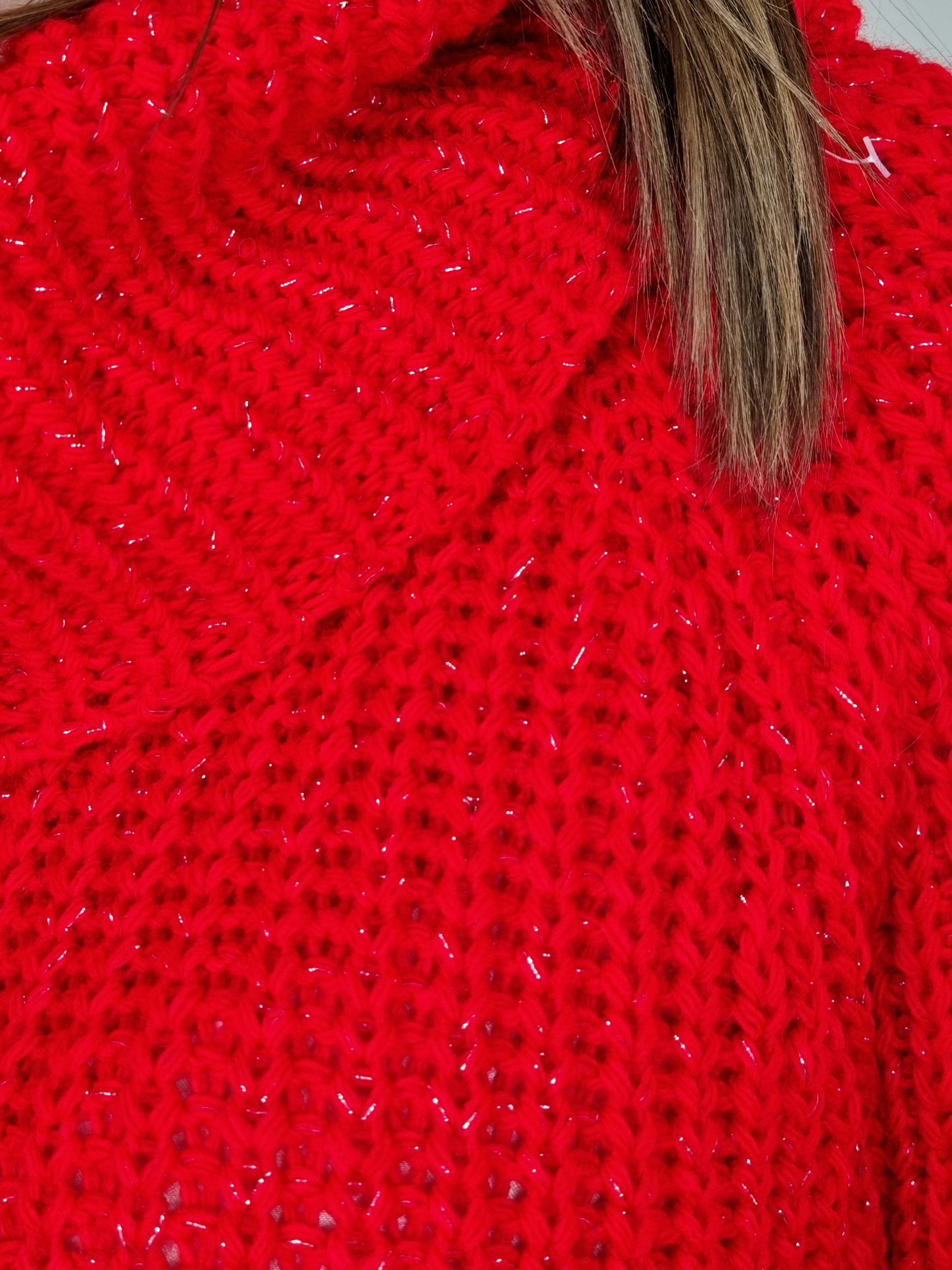 PULL TRECCIA ROSSO