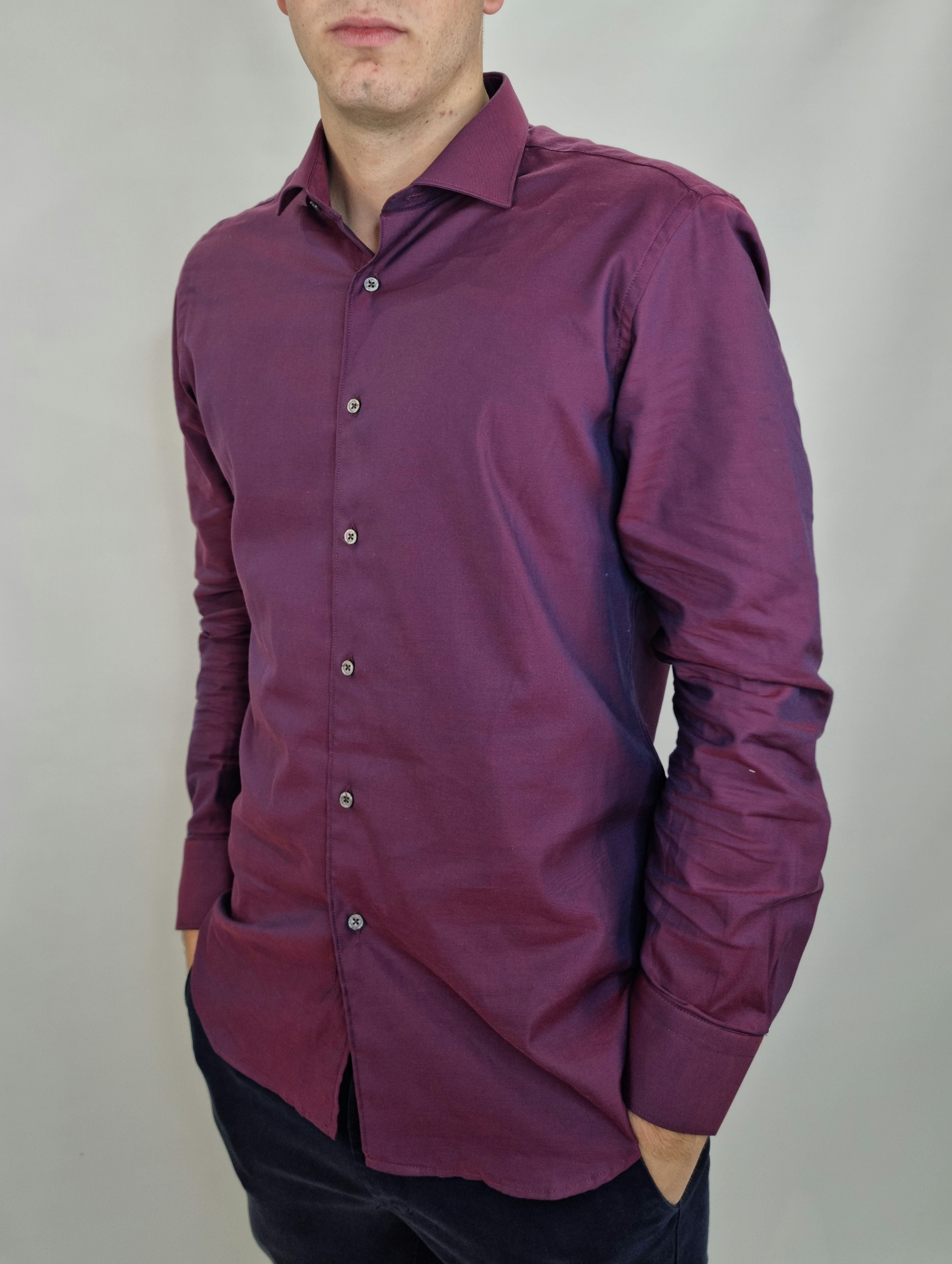 CAMICIA UOMO FB ART.POMMERY BORDEAUX