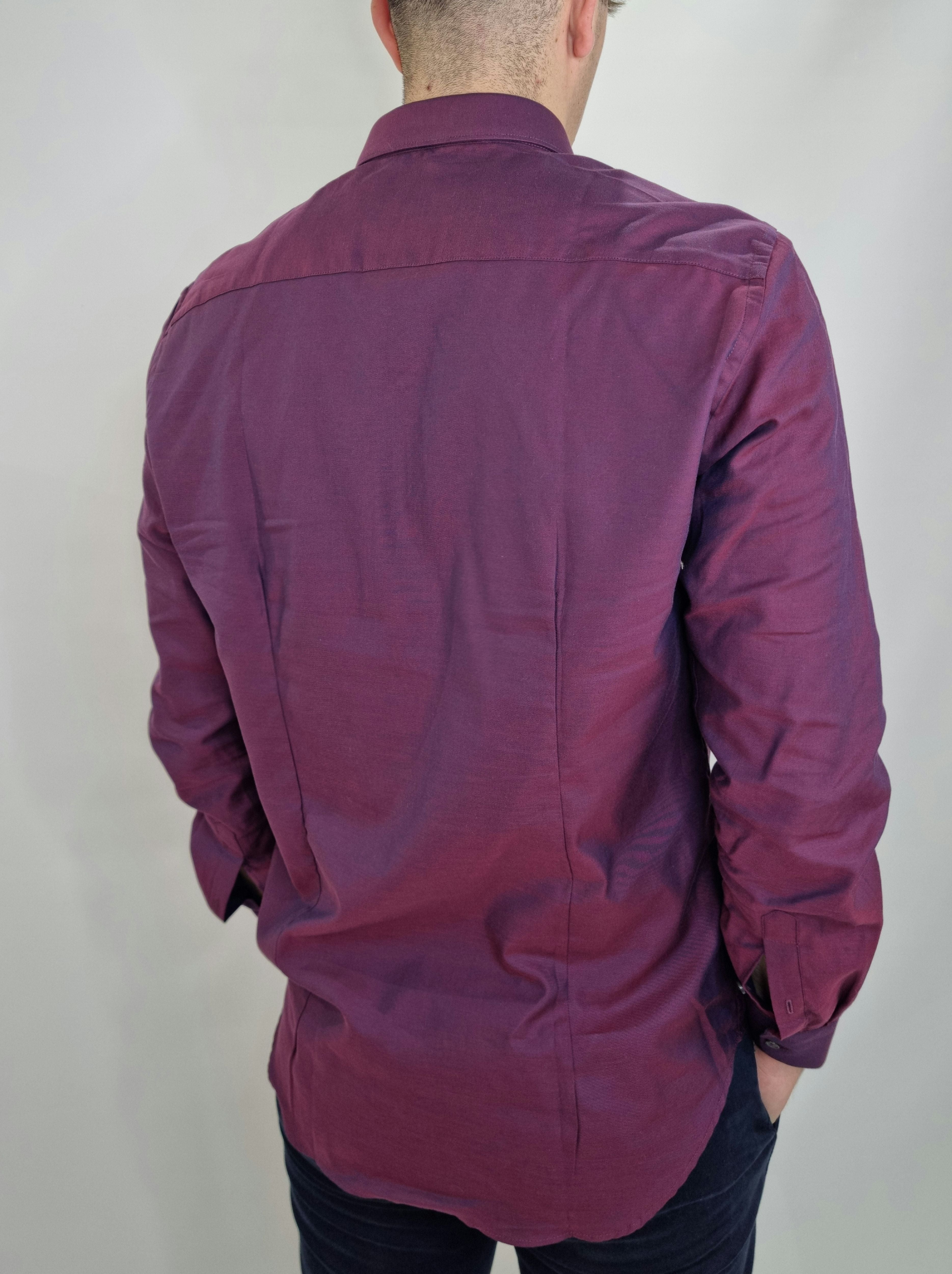 CAMICIA UOMO FB ART.POMMERY BORDEAUX