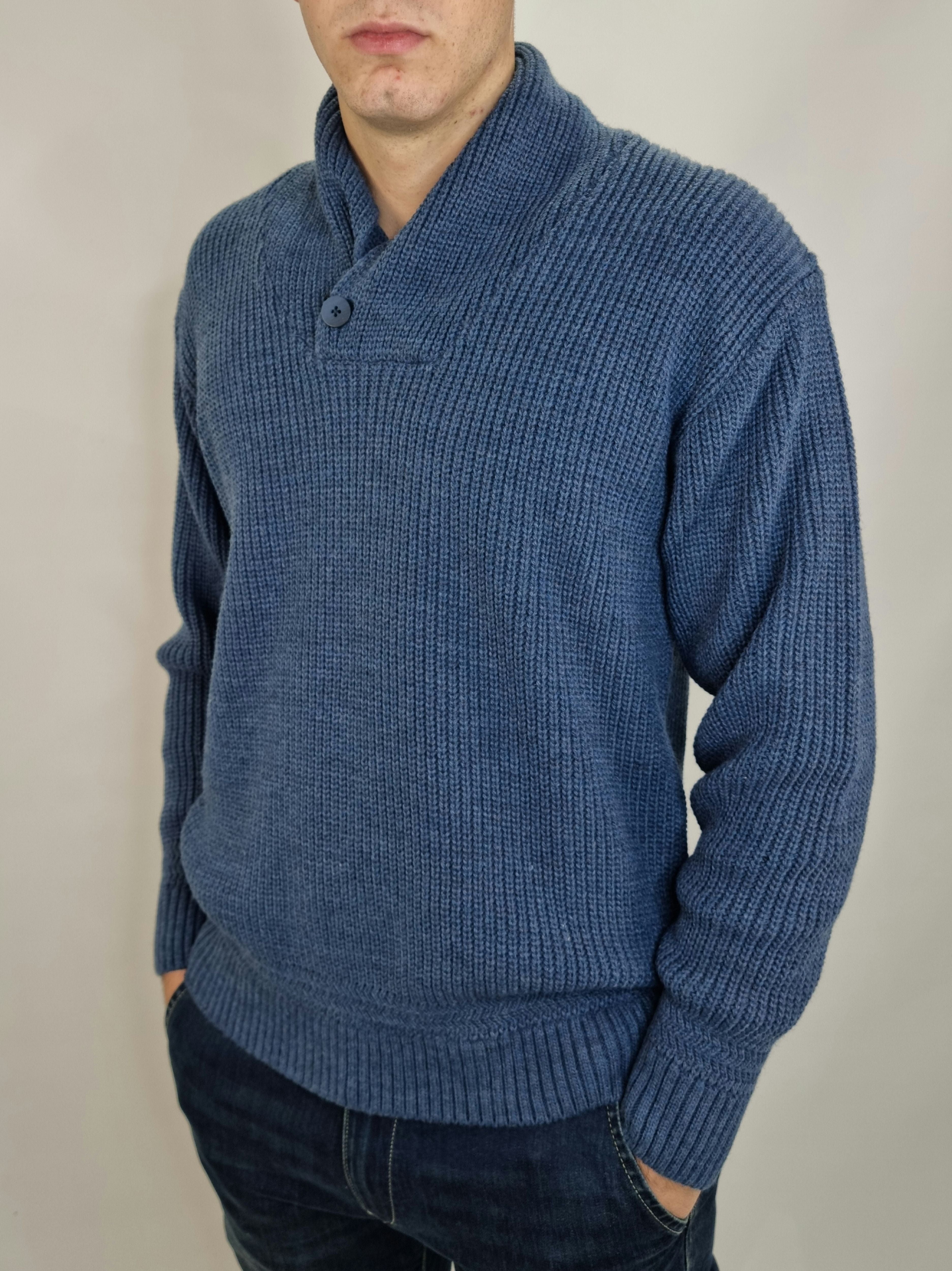 Pull uomo Helios art. 41 blu