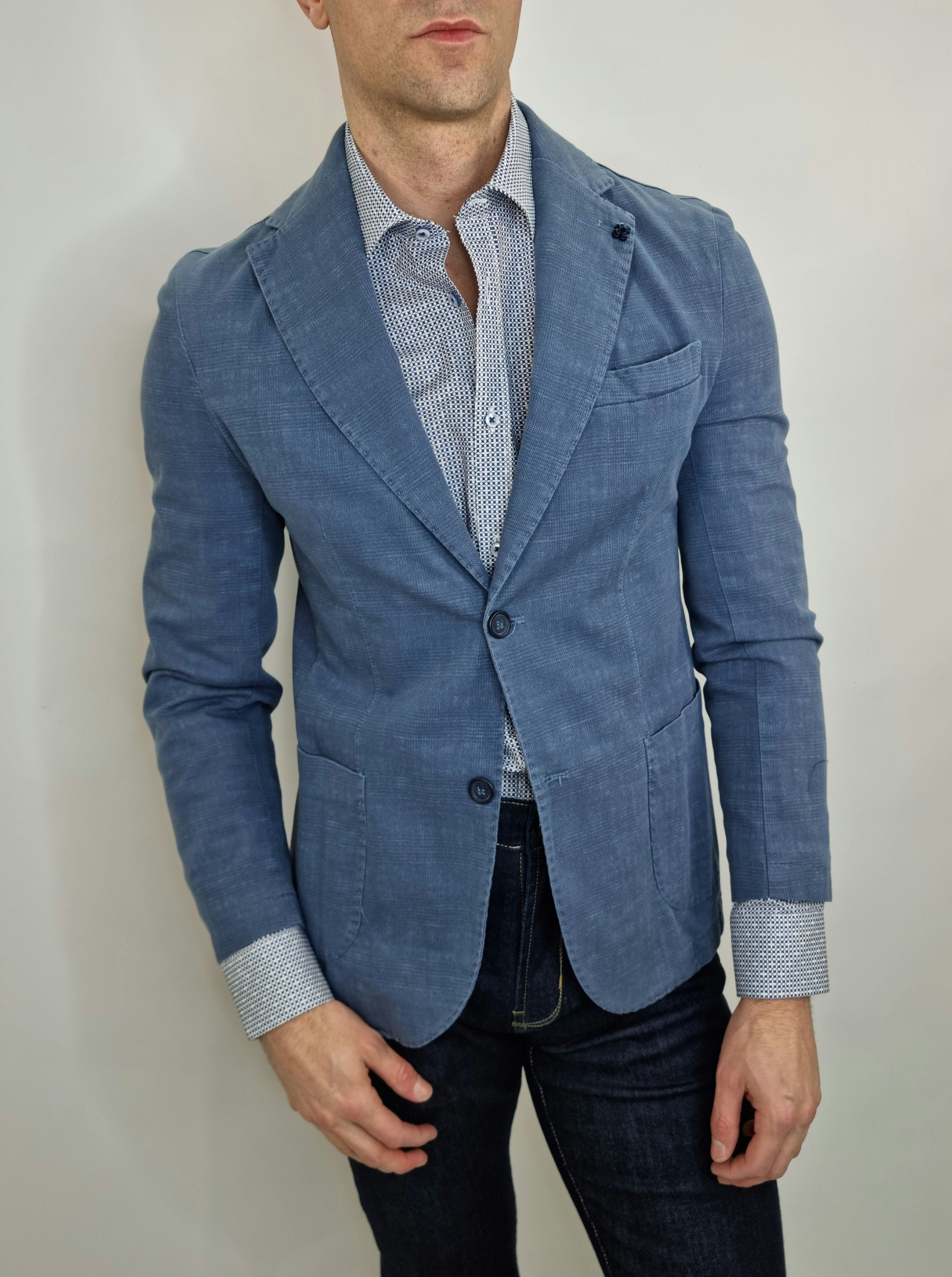 Giacca FB uomo art.CR899 blu