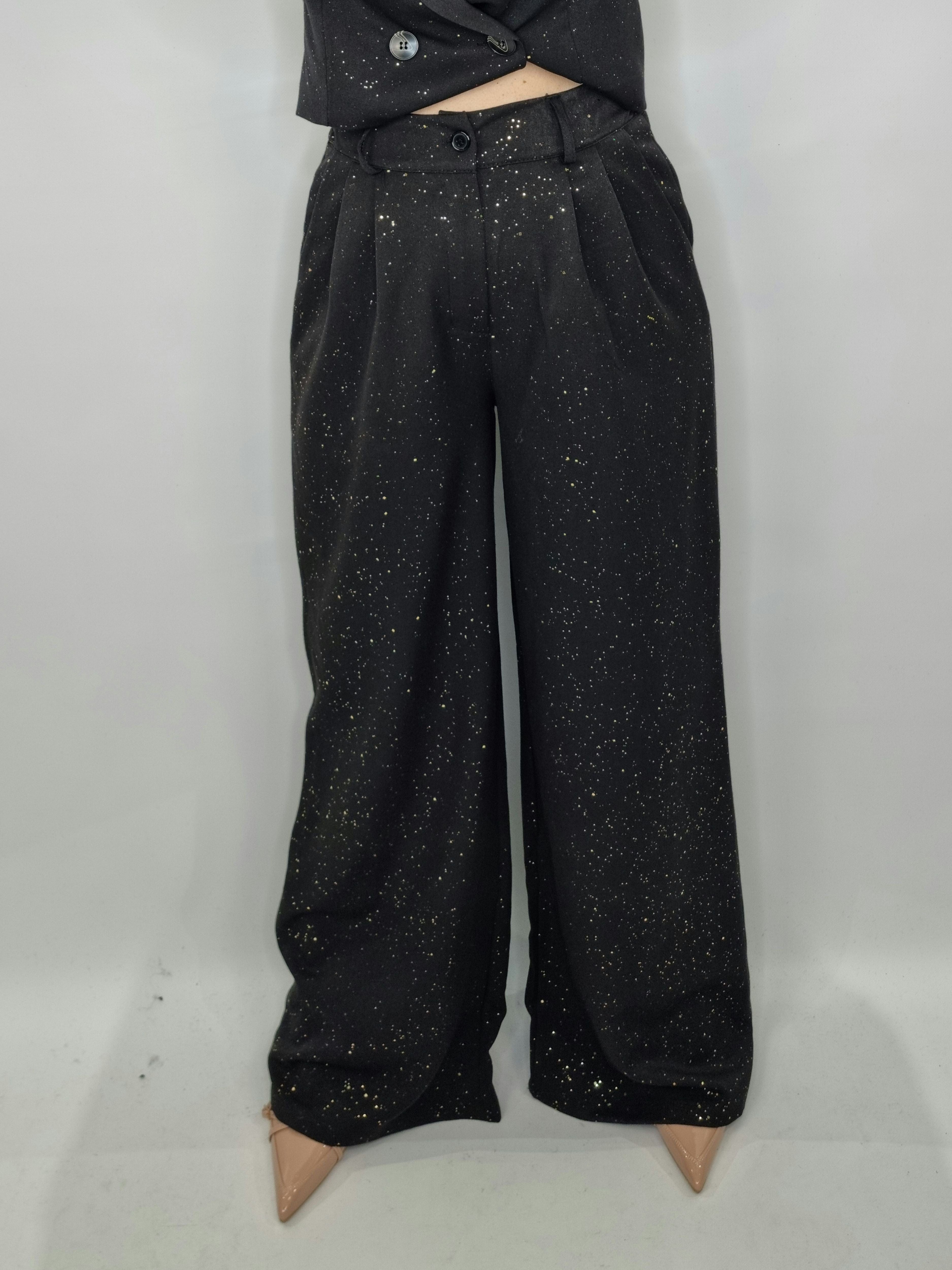 PANTALONE GOLD NERO