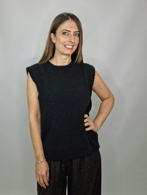 GILET CHARME NERO