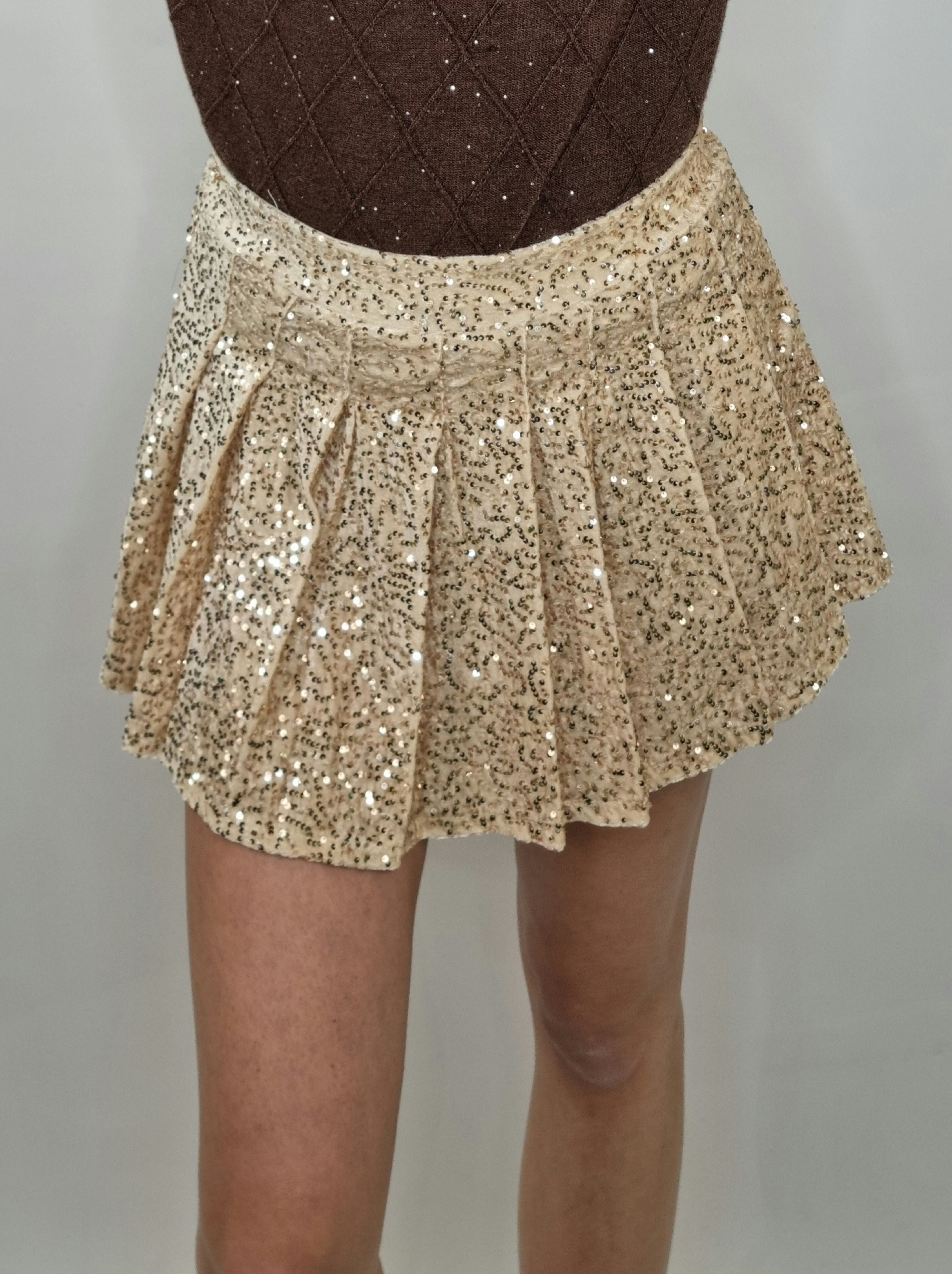 GONNA PLISSE CHAMPAGNE