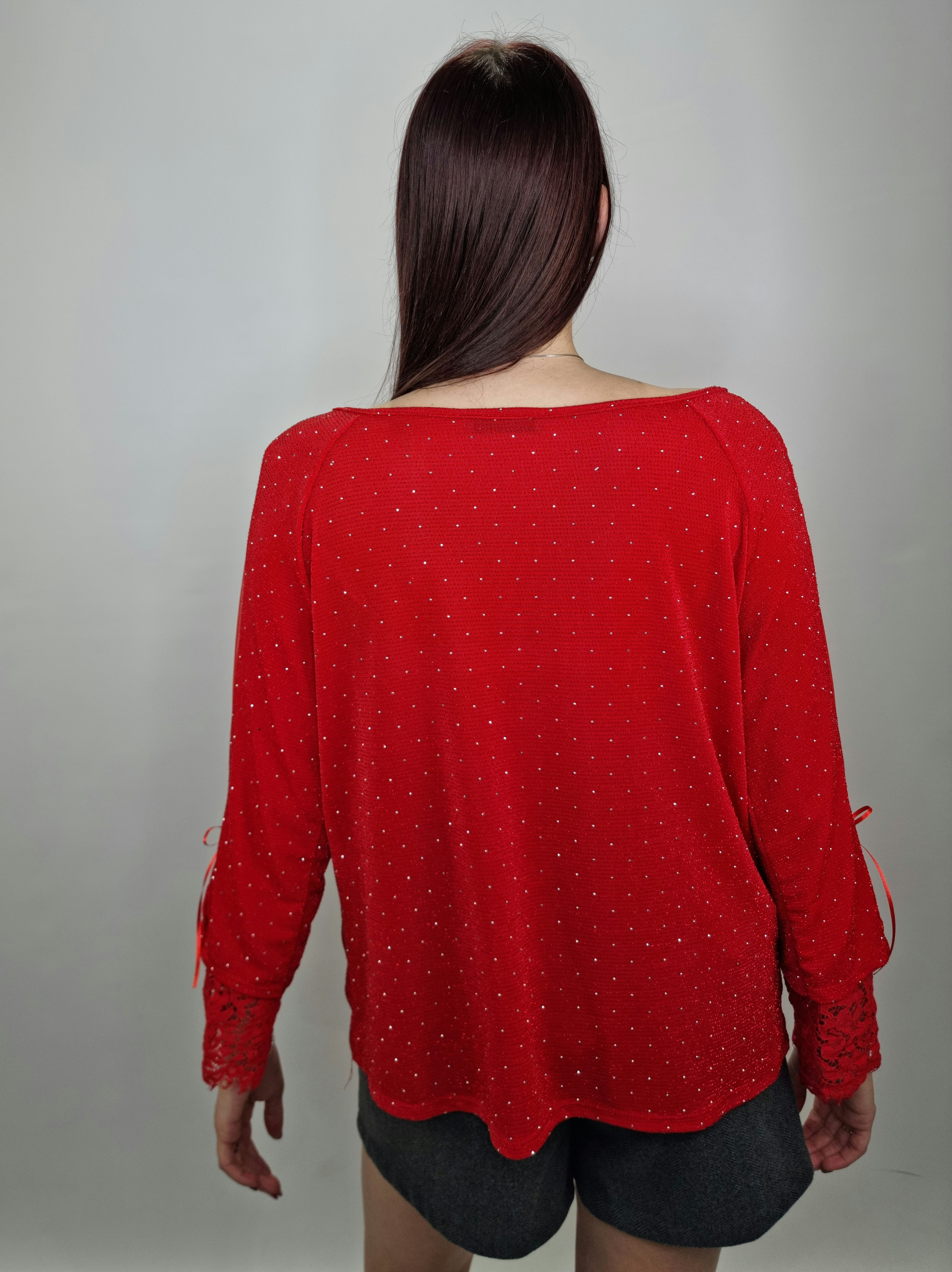 BLUSA TULLE ROSSA