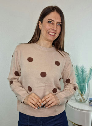 PULL POIS BEIGE