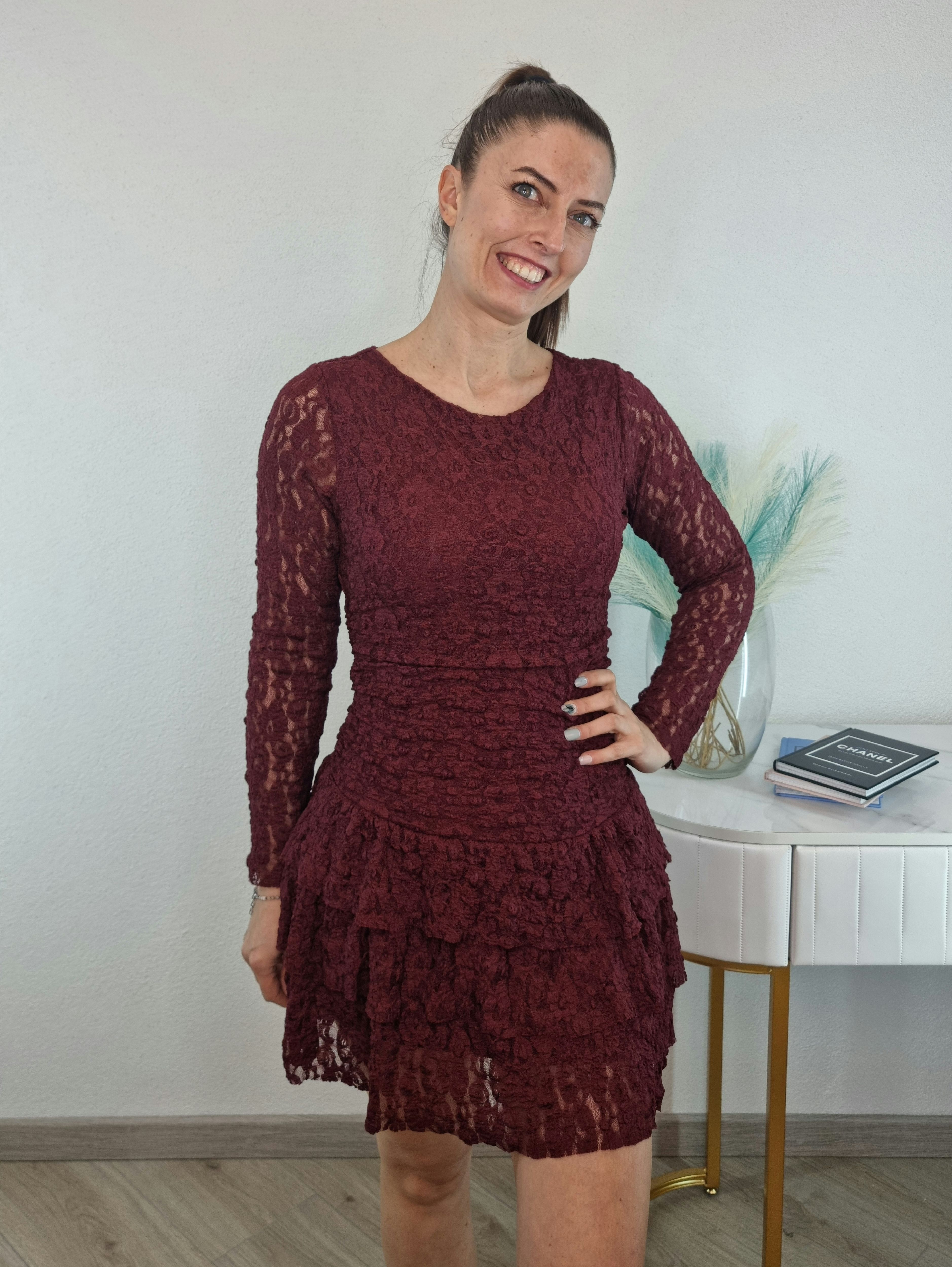 ABITO PIZZO BORDEAUX