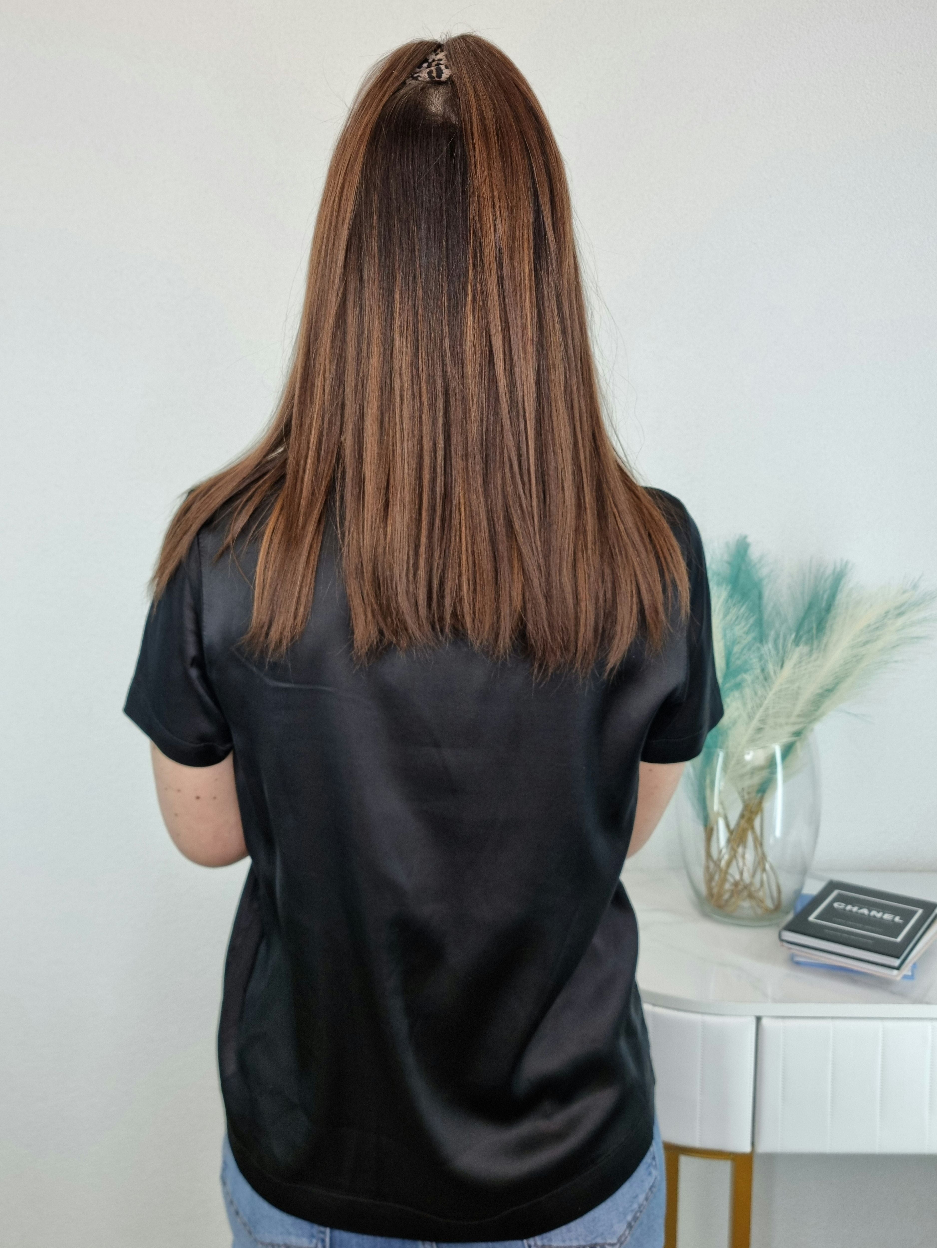 T-SHIRT SATIN NERA
