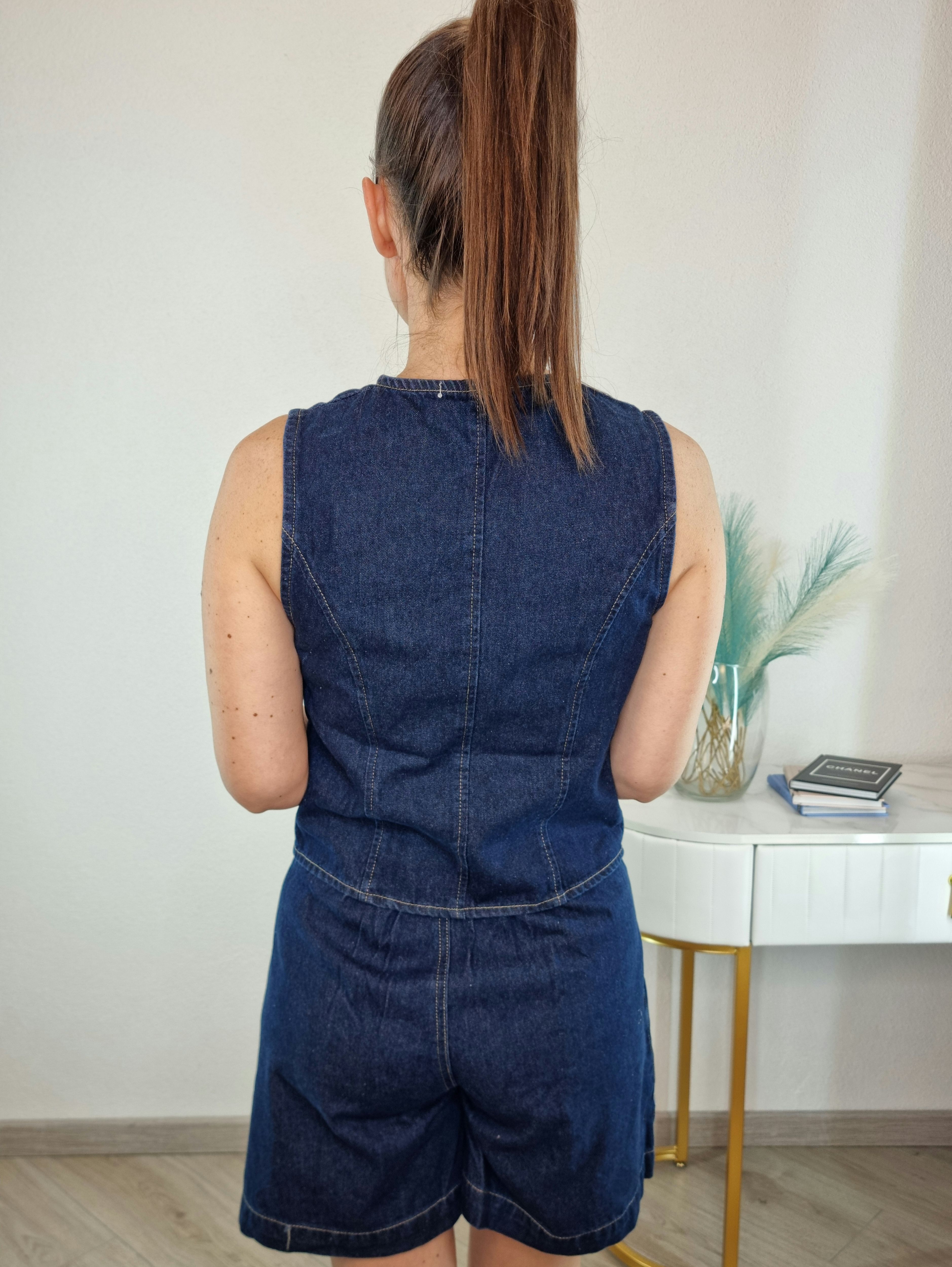 COMPLETO DENIM BLU