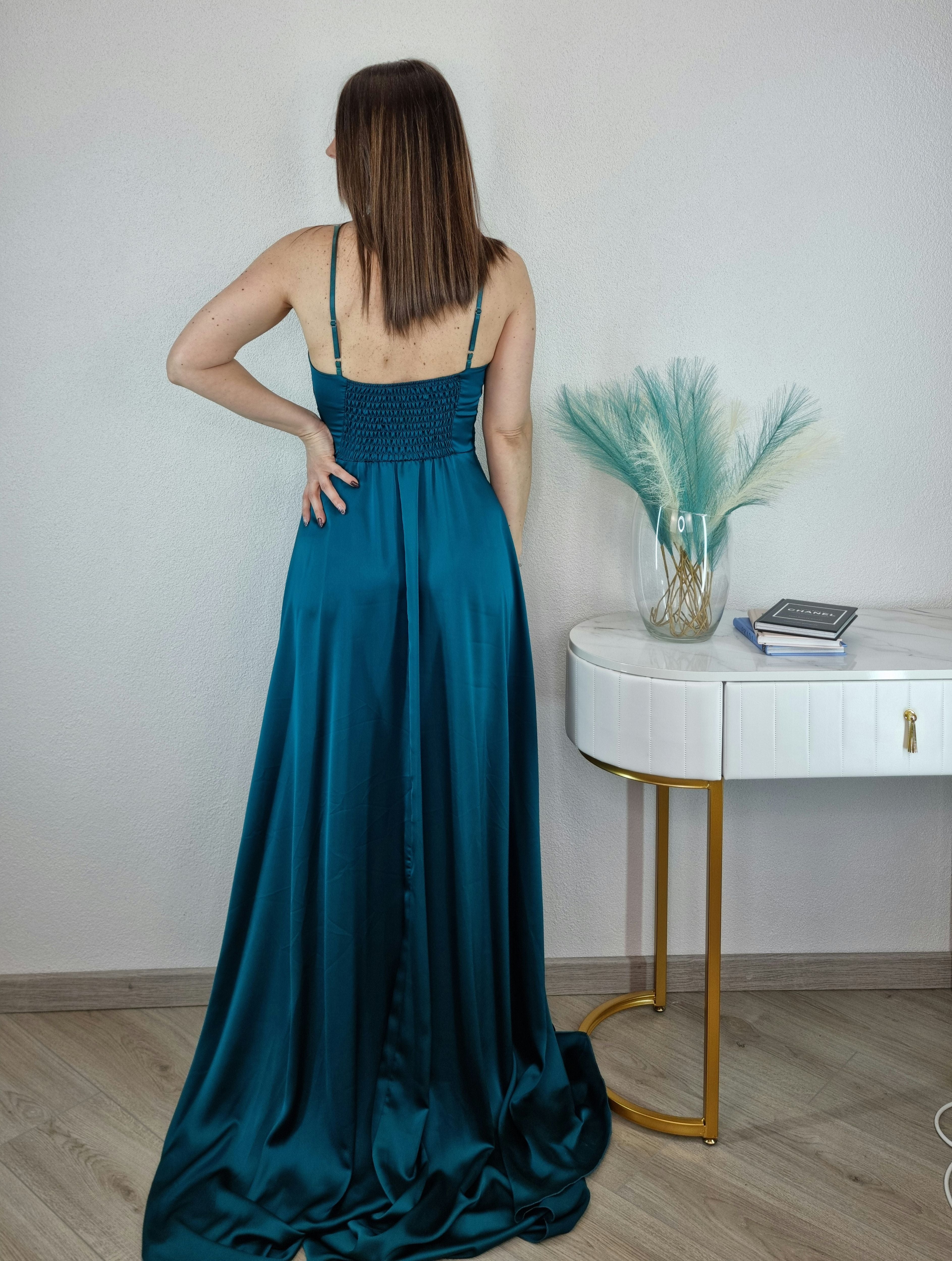 ABITO RASO VERDE