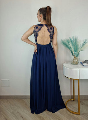 ABITO SHARON PIZZO BLU