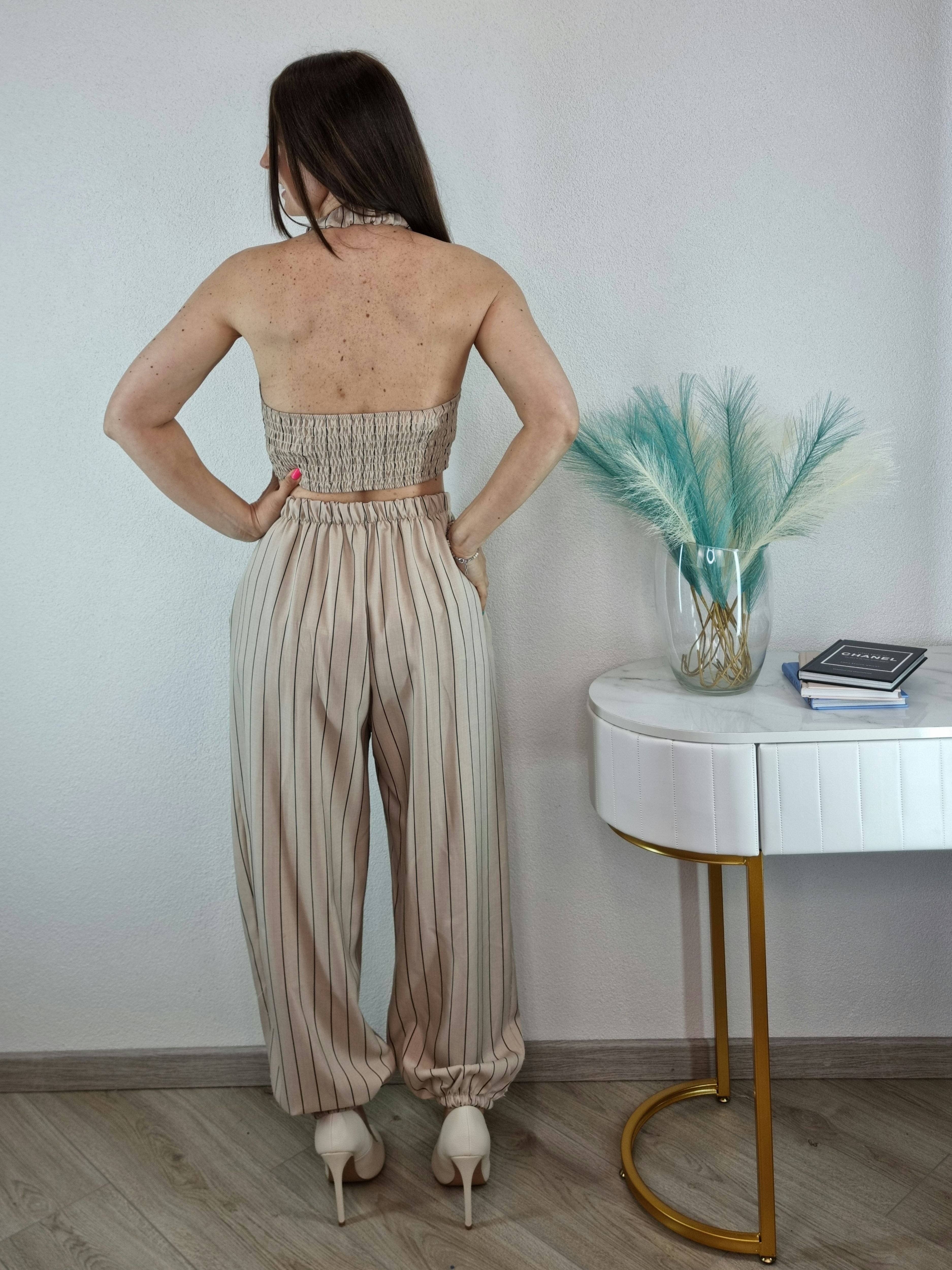 COMPLETO GESSATO BEIGE