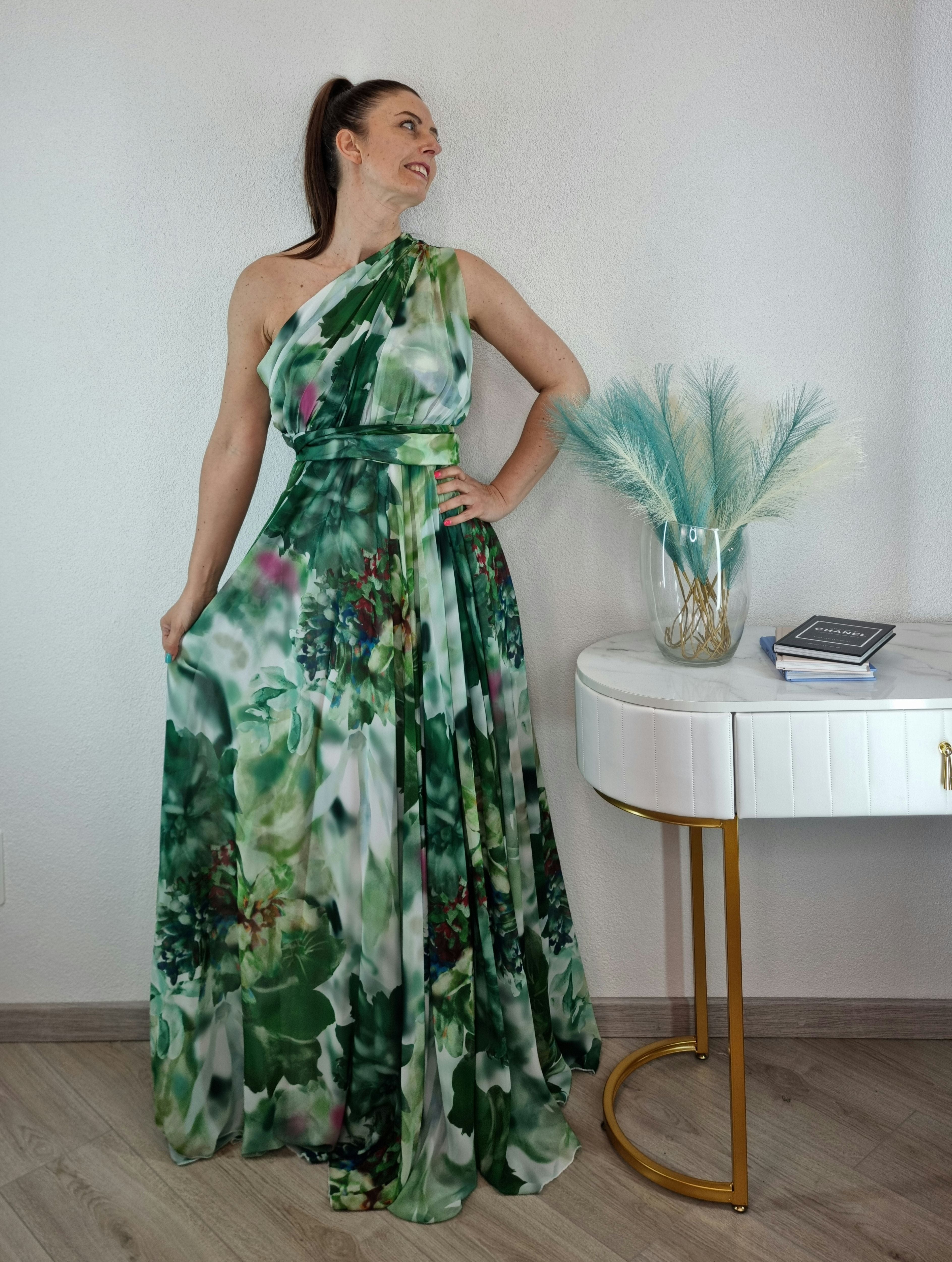 ABITO CHANEL VERDE BOSCO