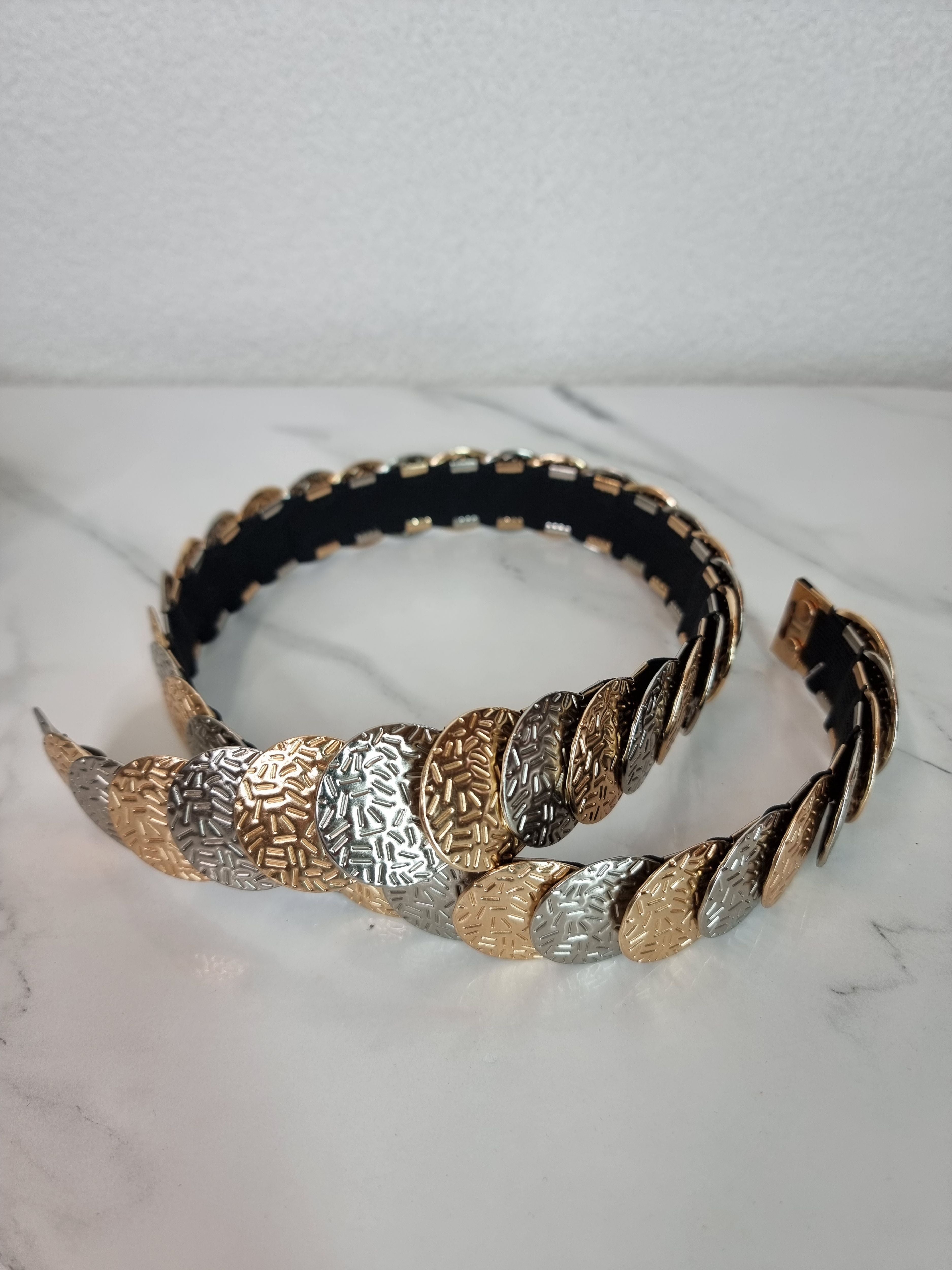 CINTURA ELASTICA SILVER GOLD