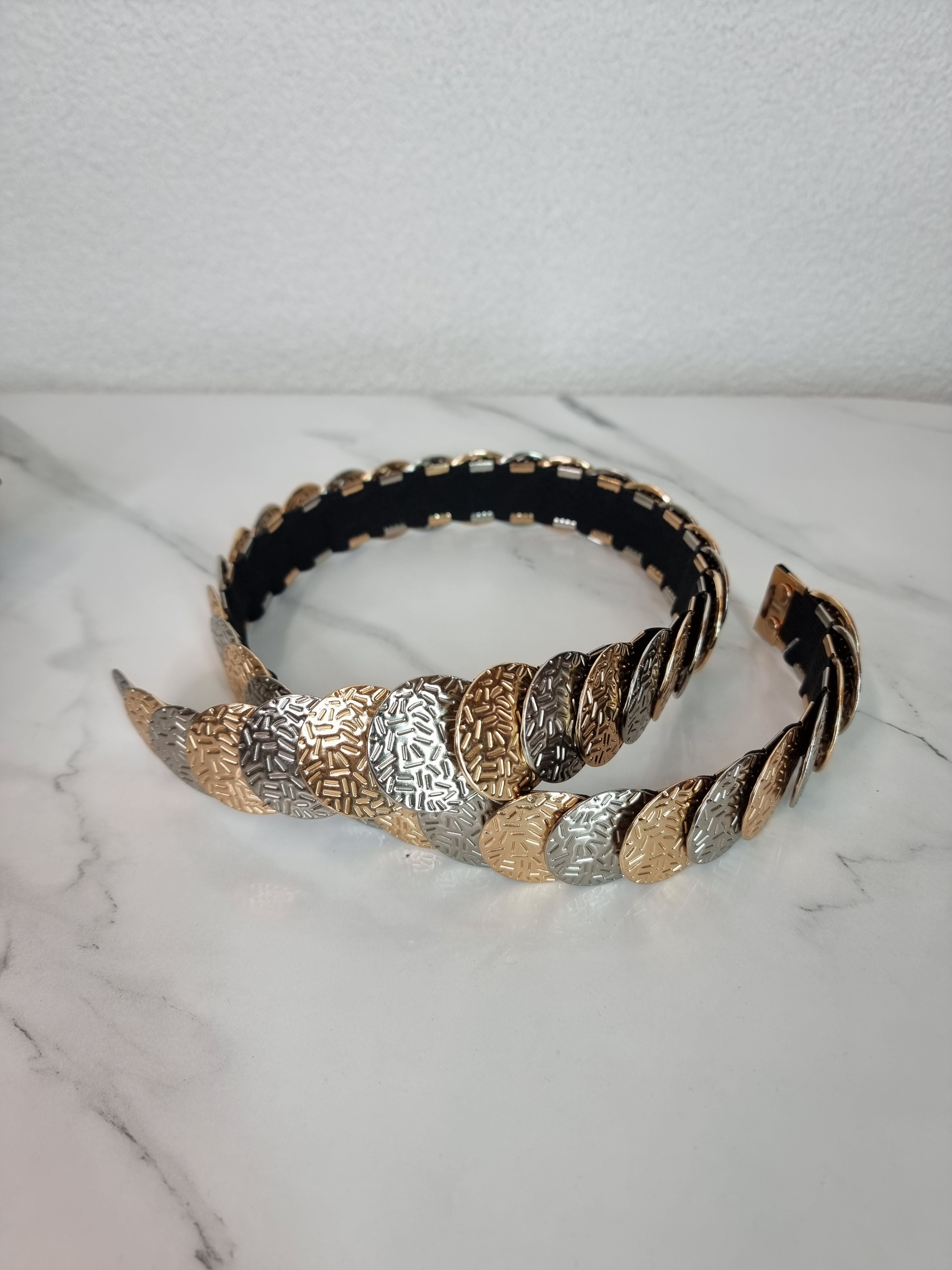CINTURA ELASTICA SILVER GOLD