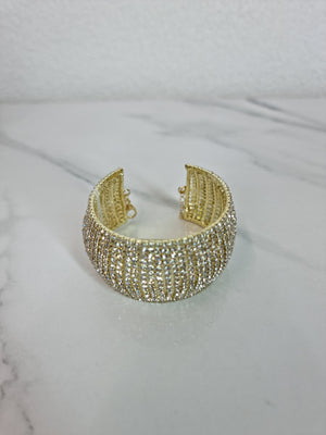 BRACCIALE STRASS ORO