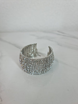 BRACCIALE STRASS ARGENTO
