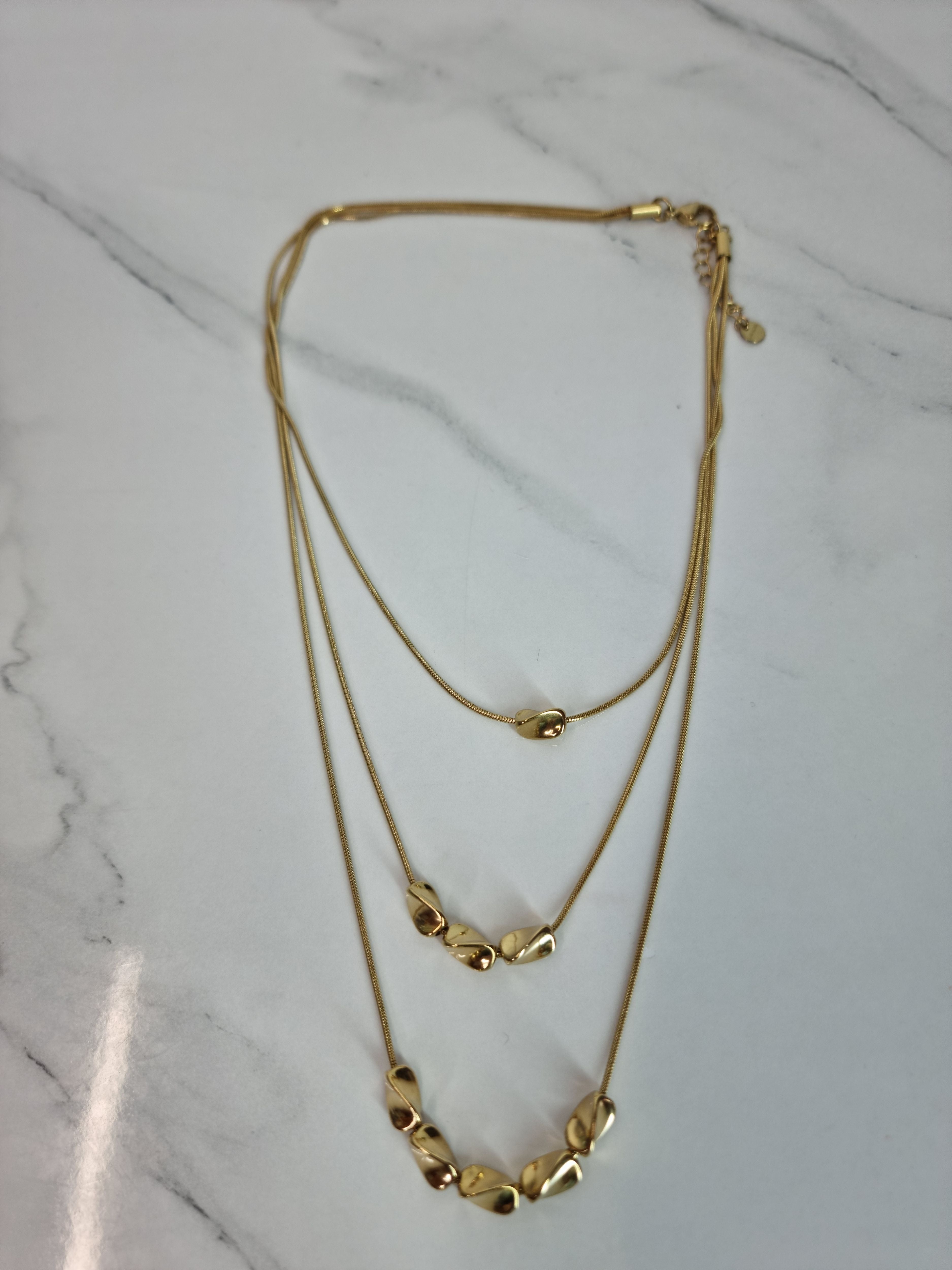 COLLANA TRIS ORO