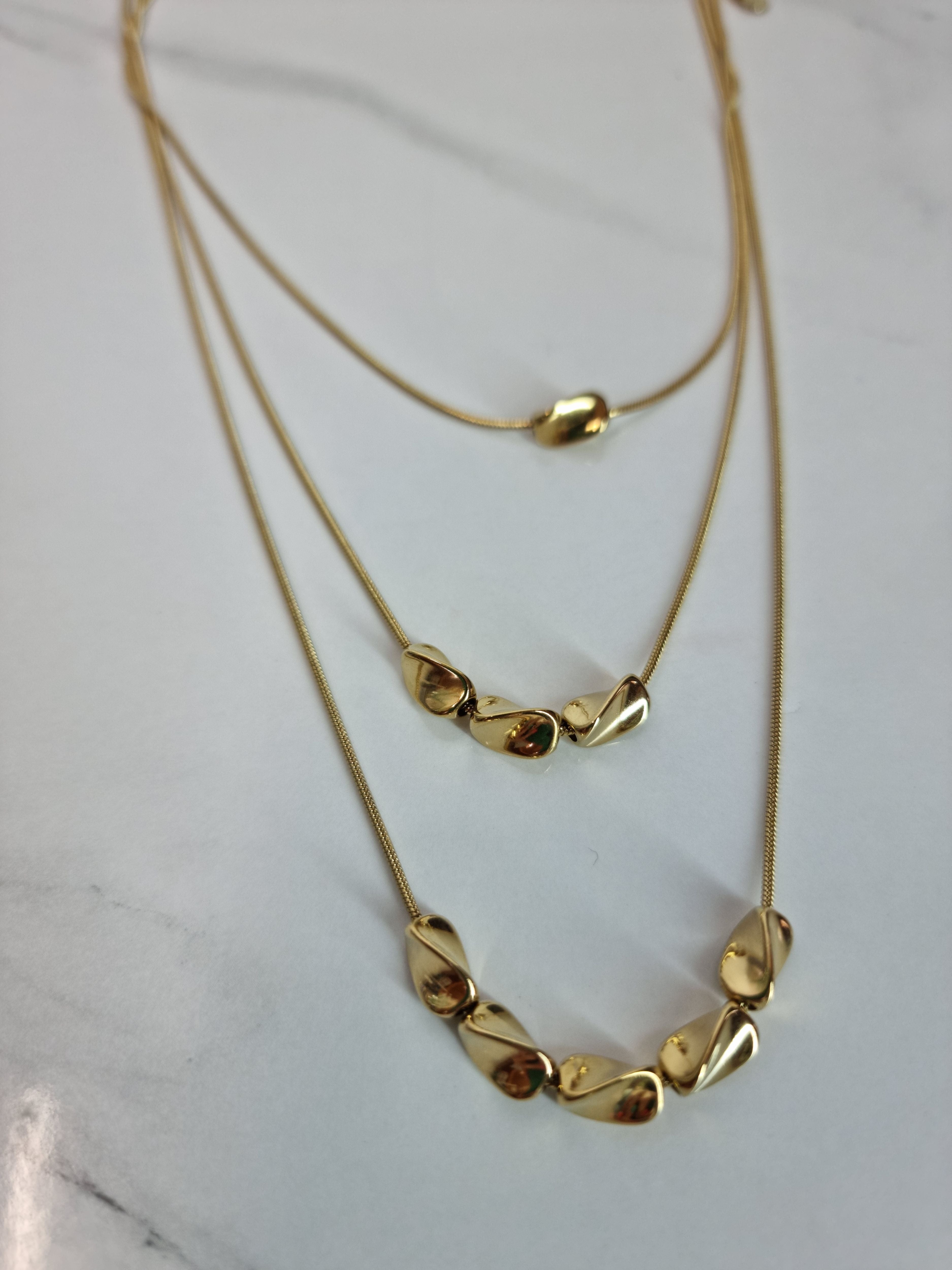 COLLANA TRIS ORO