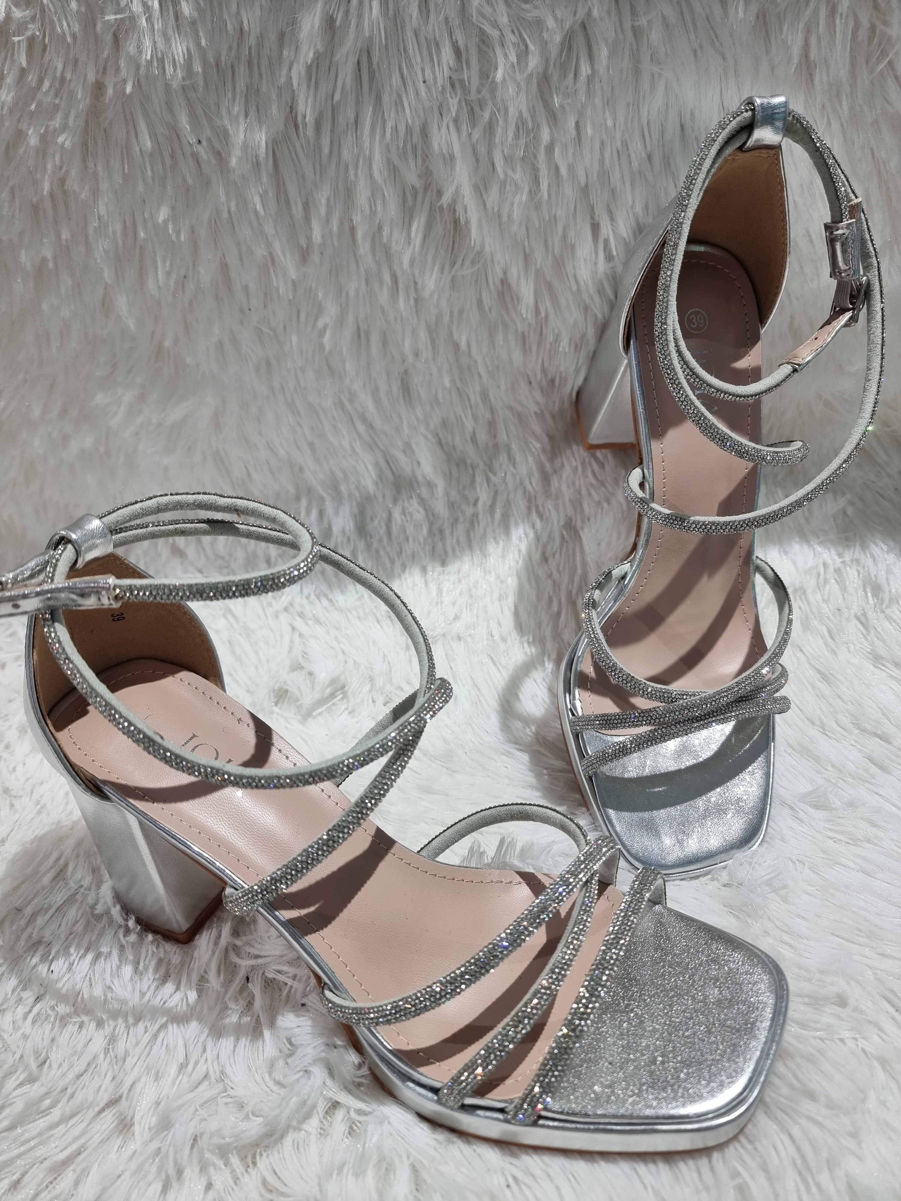 SANDALO STRASS SILVER