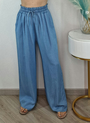 PANTALONE COMPHY AZZURRO