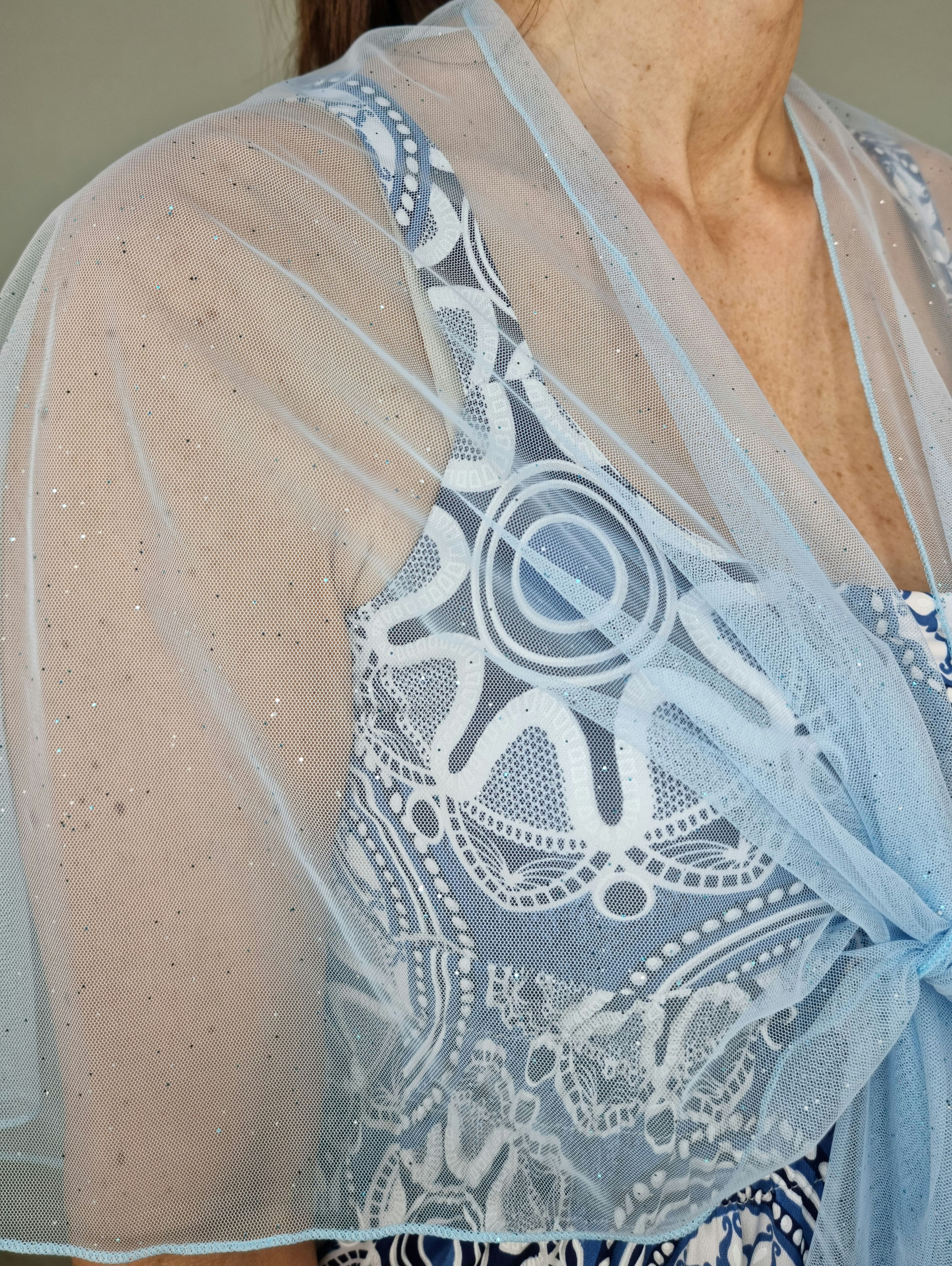 STOLA SHINE AZZURRA