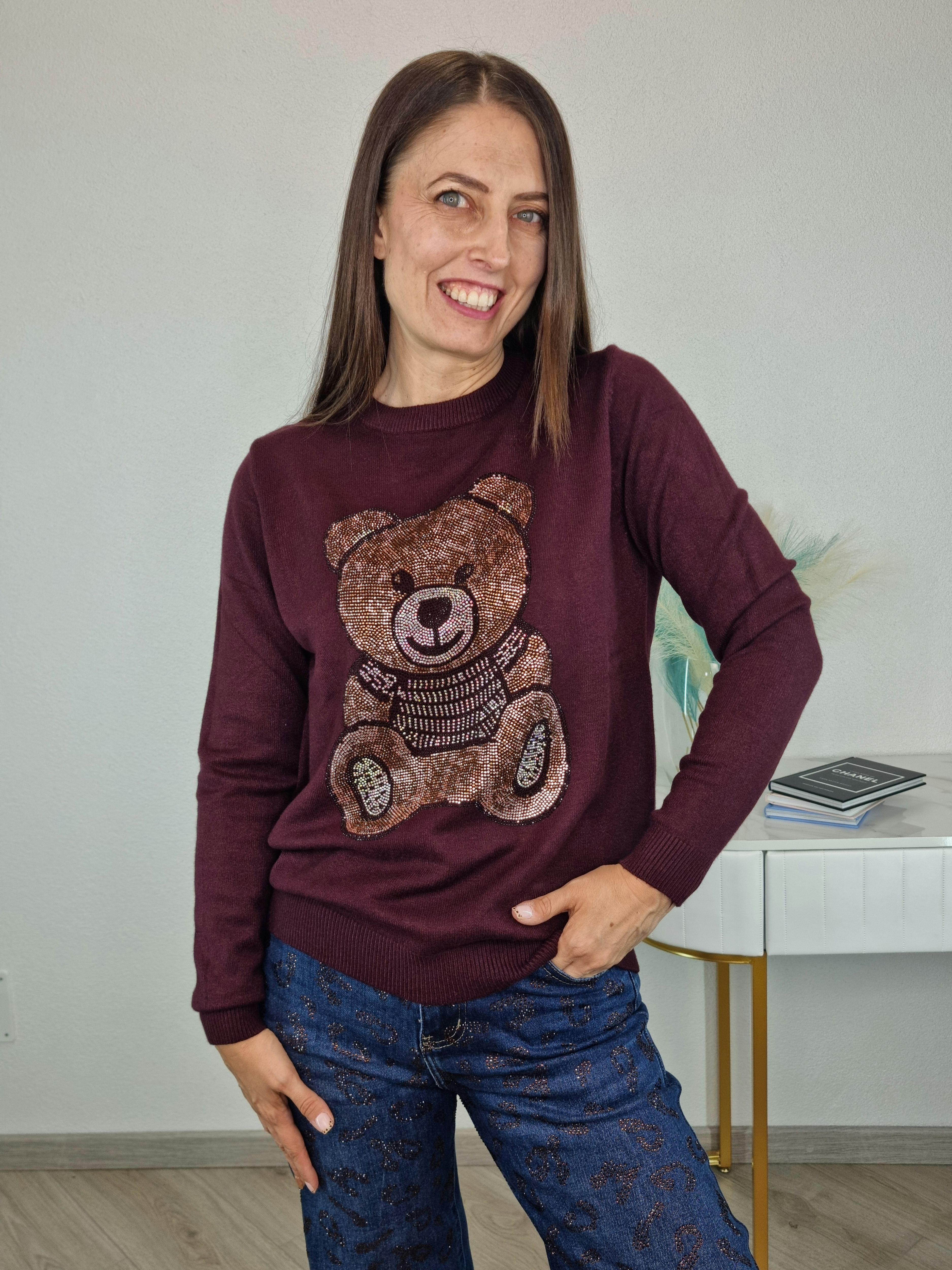 PULL CIVICO TEDDY BORGOGNA