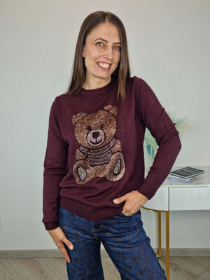 PULL CIVICO TEDDY BORGOGNA