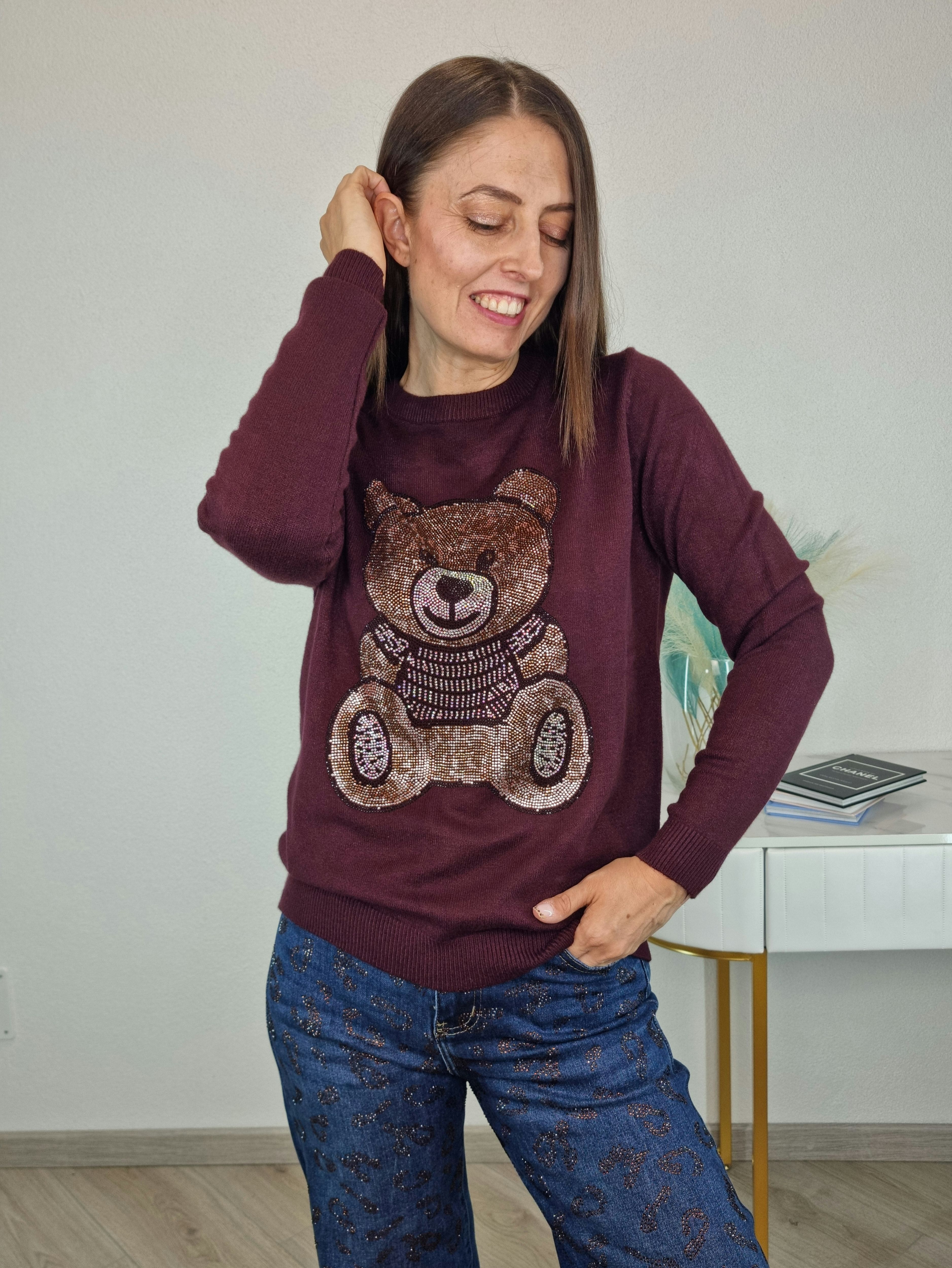 PULL CIVICO TEDDY BORGOGNA