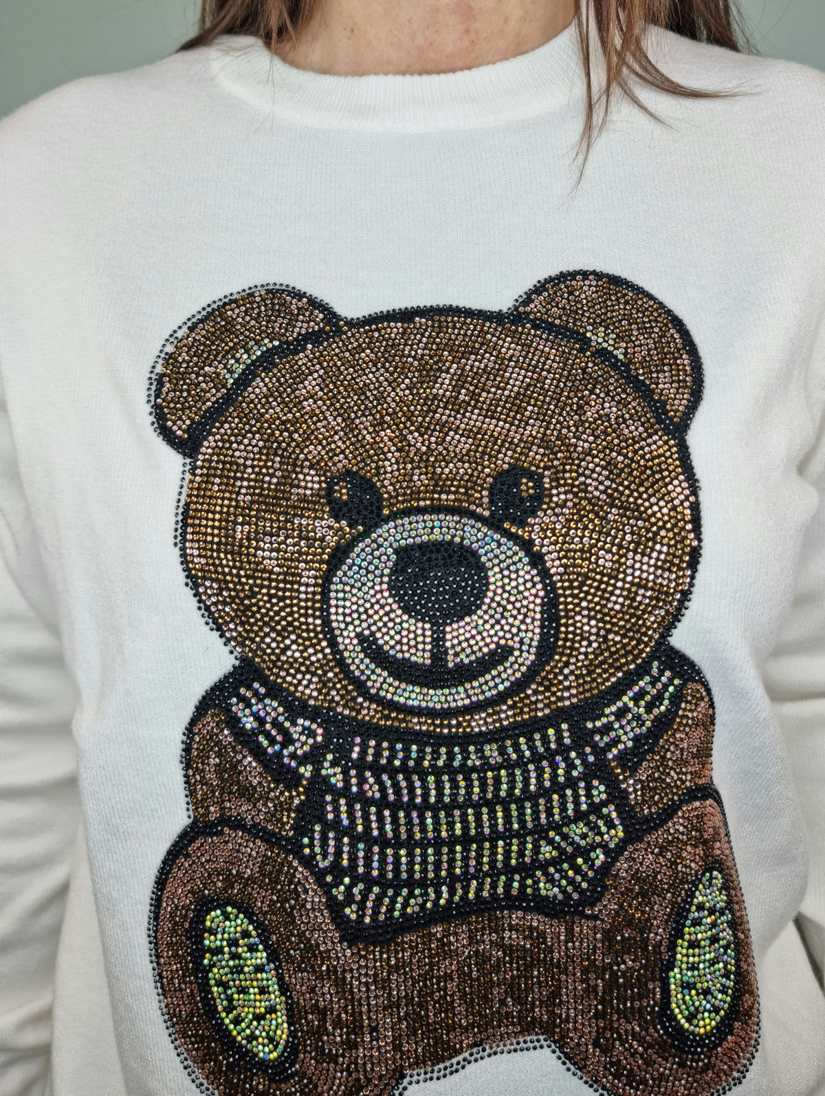 PULL CIVICO TEDDY BIANCO